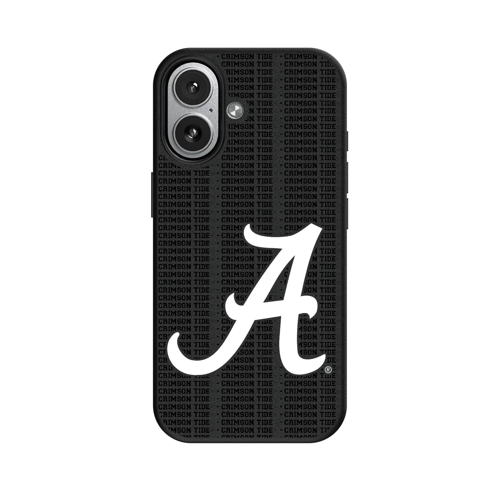 University of Alabama Crimson Tide Script A Text Backdrop MagSafe Compatible Phone Case for Apple iPhone