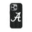 University of Alabama Crimson Tide Script A Text Backdrop MagSafe Compatible Phone Case for Apple iPhone