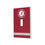 University of Alabama Crimson Tide Stripe Hidden-Screw Light Switch Plate