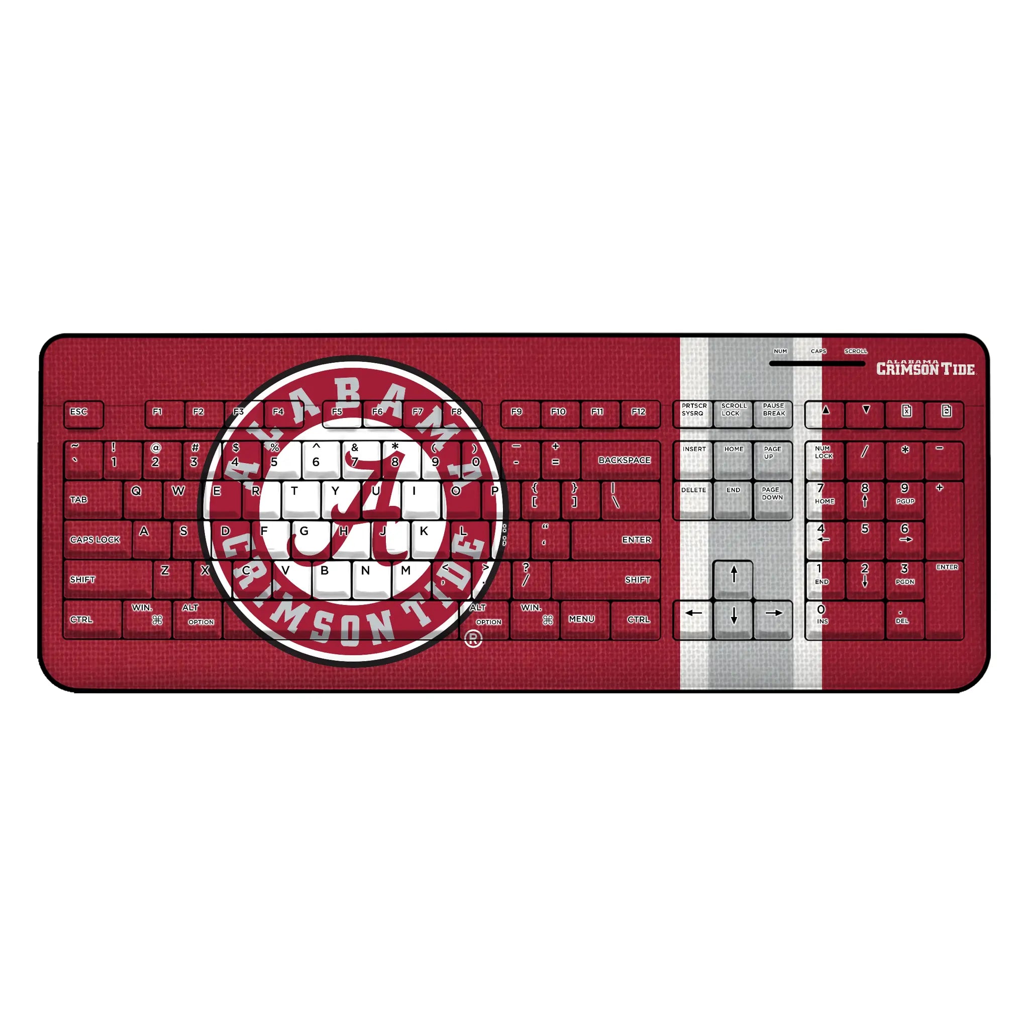 University of Alabama Crimson Tide Stripe Wireless USB Keyboard