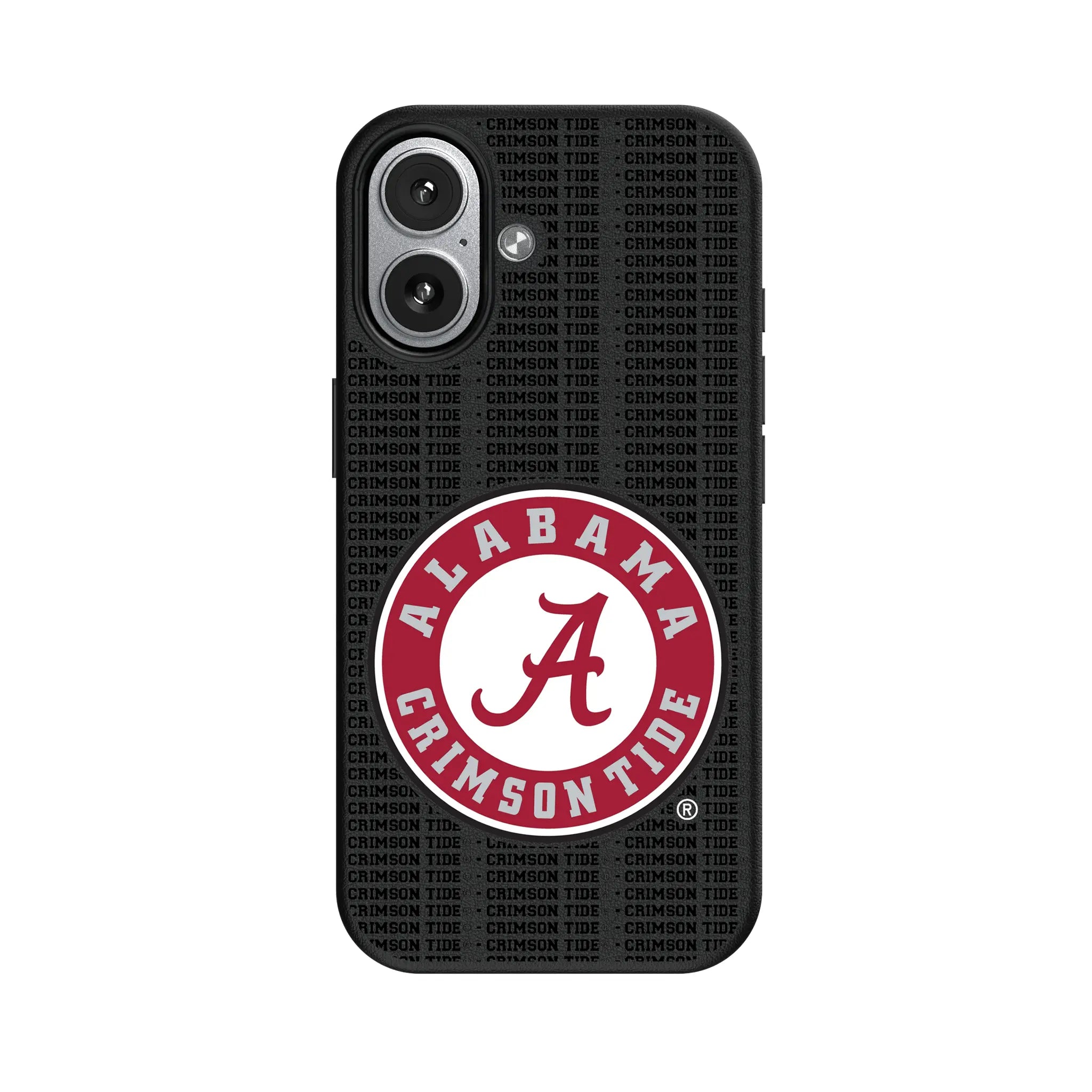 University of Alabama Crimson Tide Text Backdrop MagSafe Compatible Phone Case for Apple iPhone