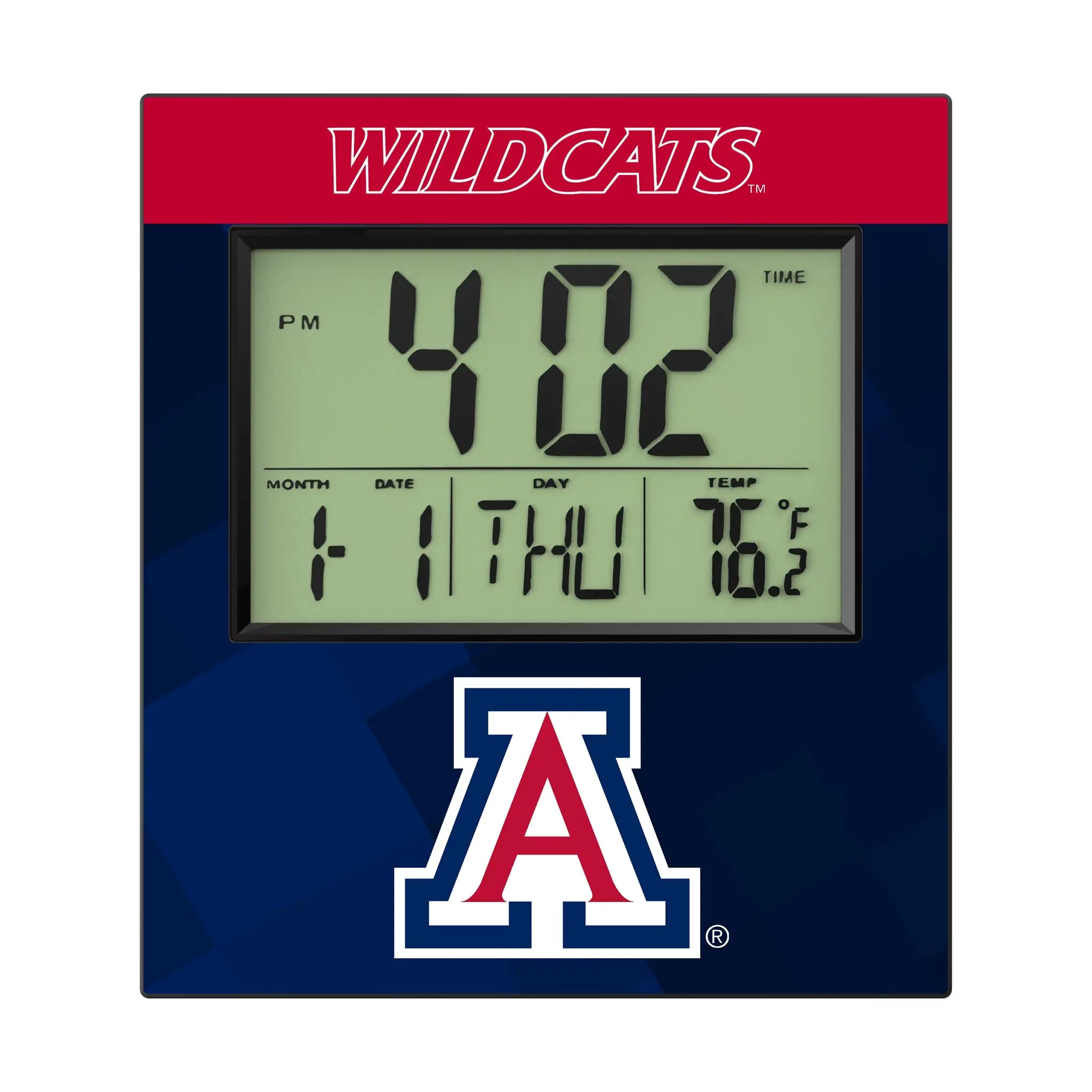 University of Arizona Wildcats Color Block Wall Clock