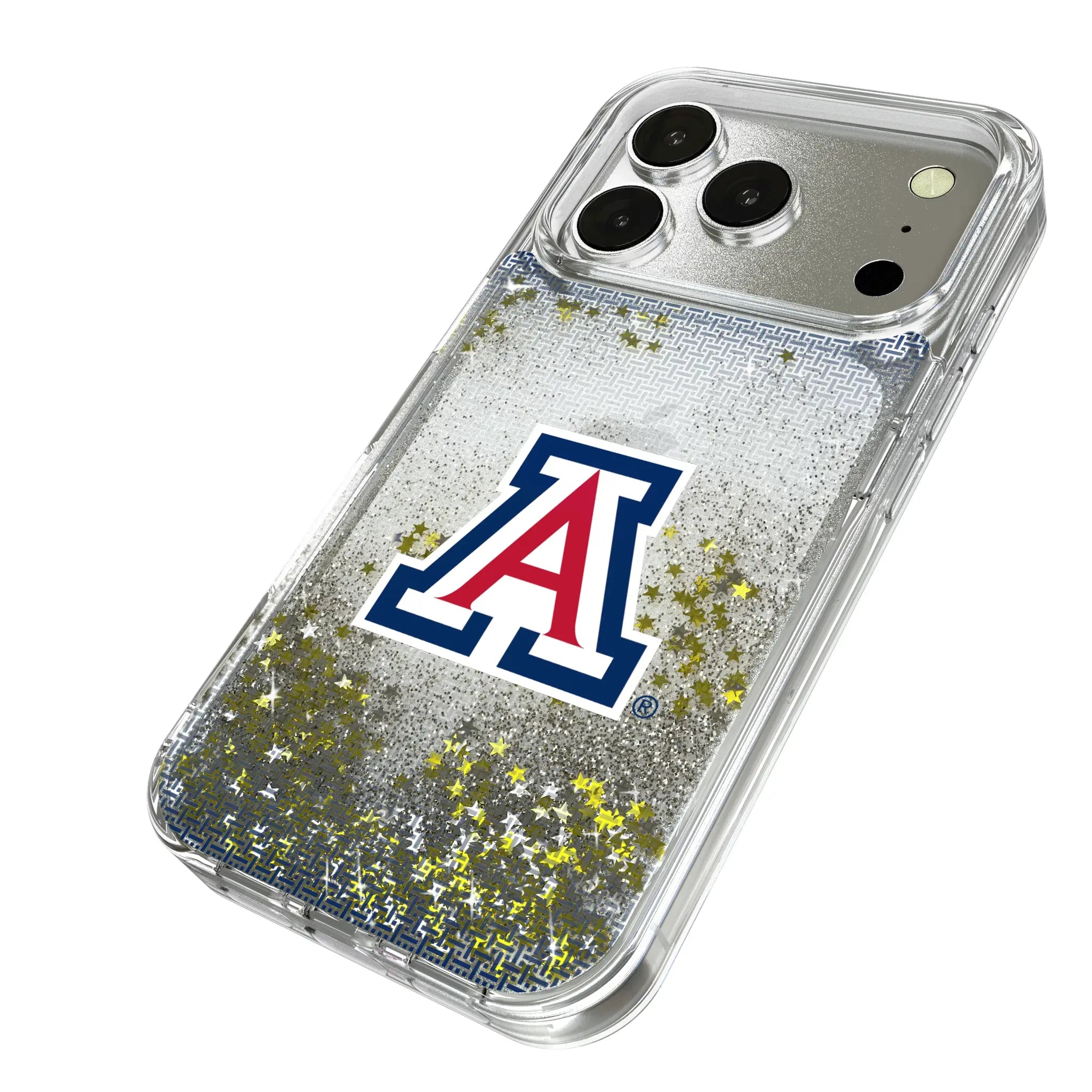 University of Arizona Wildcats Linen Glitter Phone Case