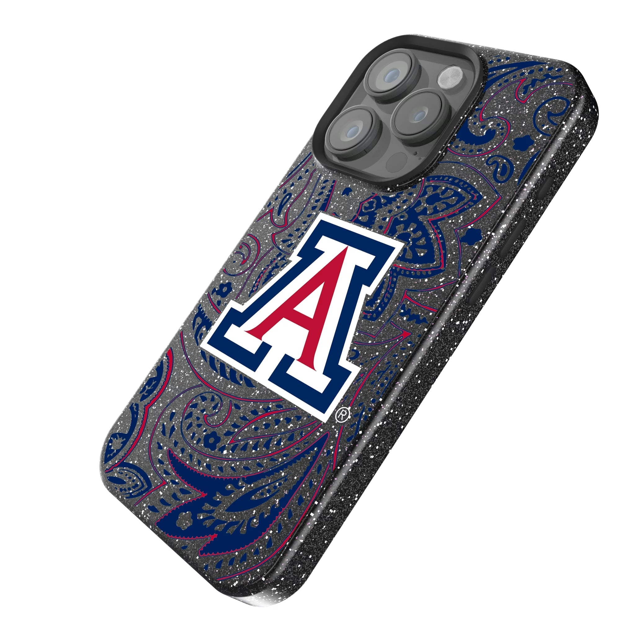 University of Arizona Wildcats Paisley Bling Phone Case
