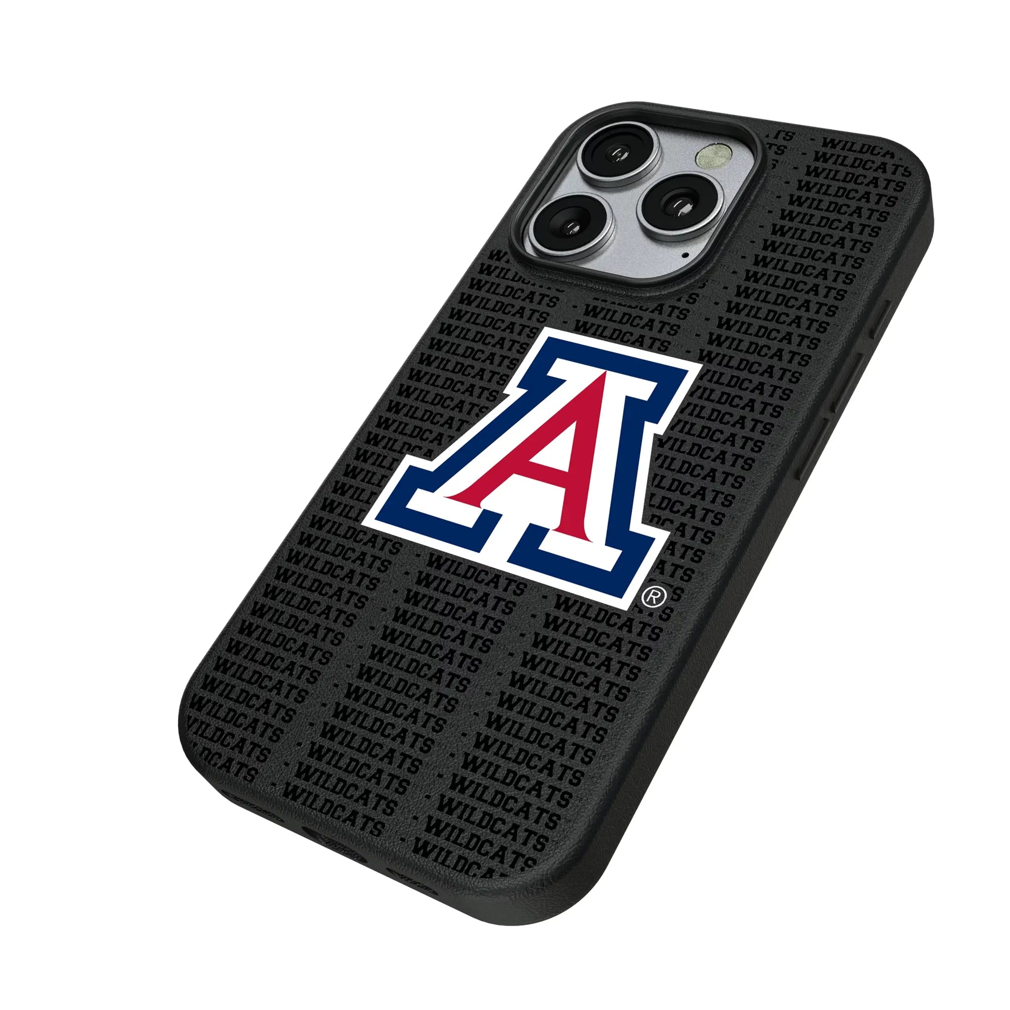 University of Arizona Wildcats Text Backdrop MagSafe Compatible Phone Case for Apple iPhone