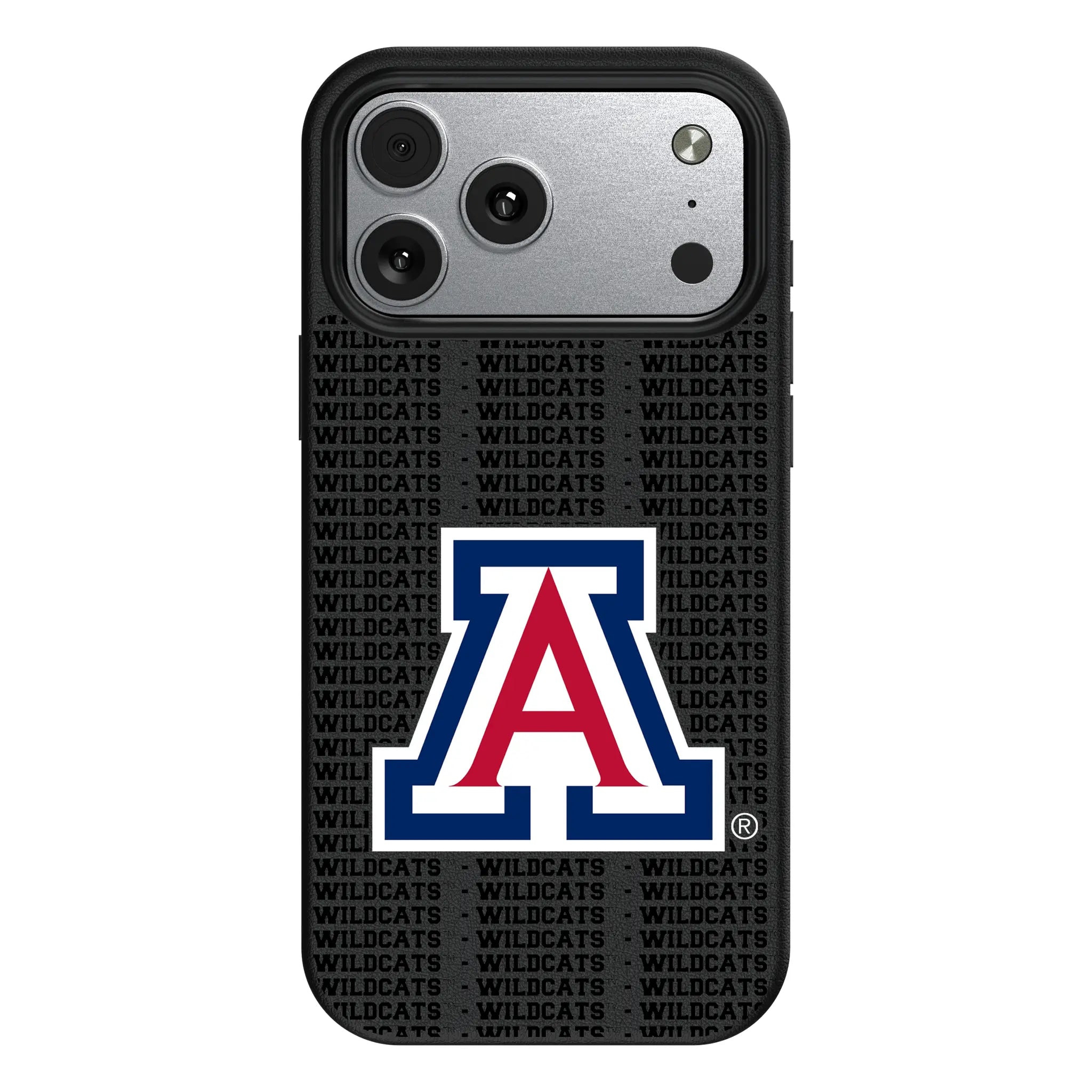 University of Arizona Wildcats Text Backdrop MagSafe Compatible Phone Case for Apple iPhone
