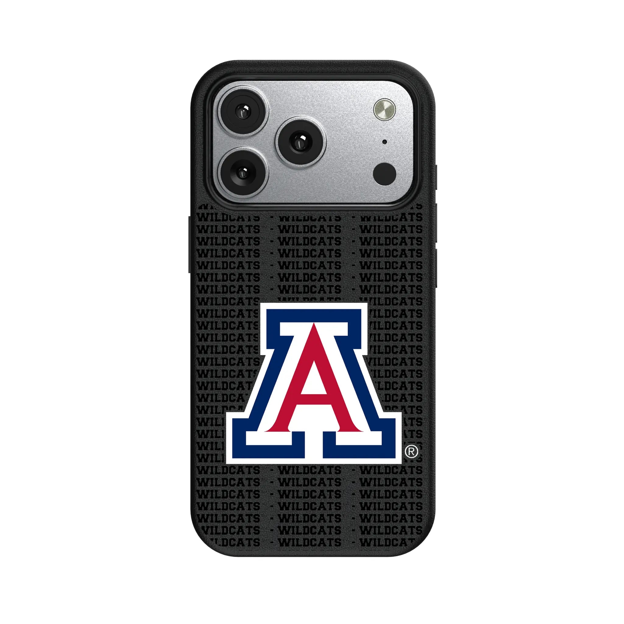 University of Arizona Wildcats Text Backdrop MagSafe Compatible Phone Case for Apple iPhone