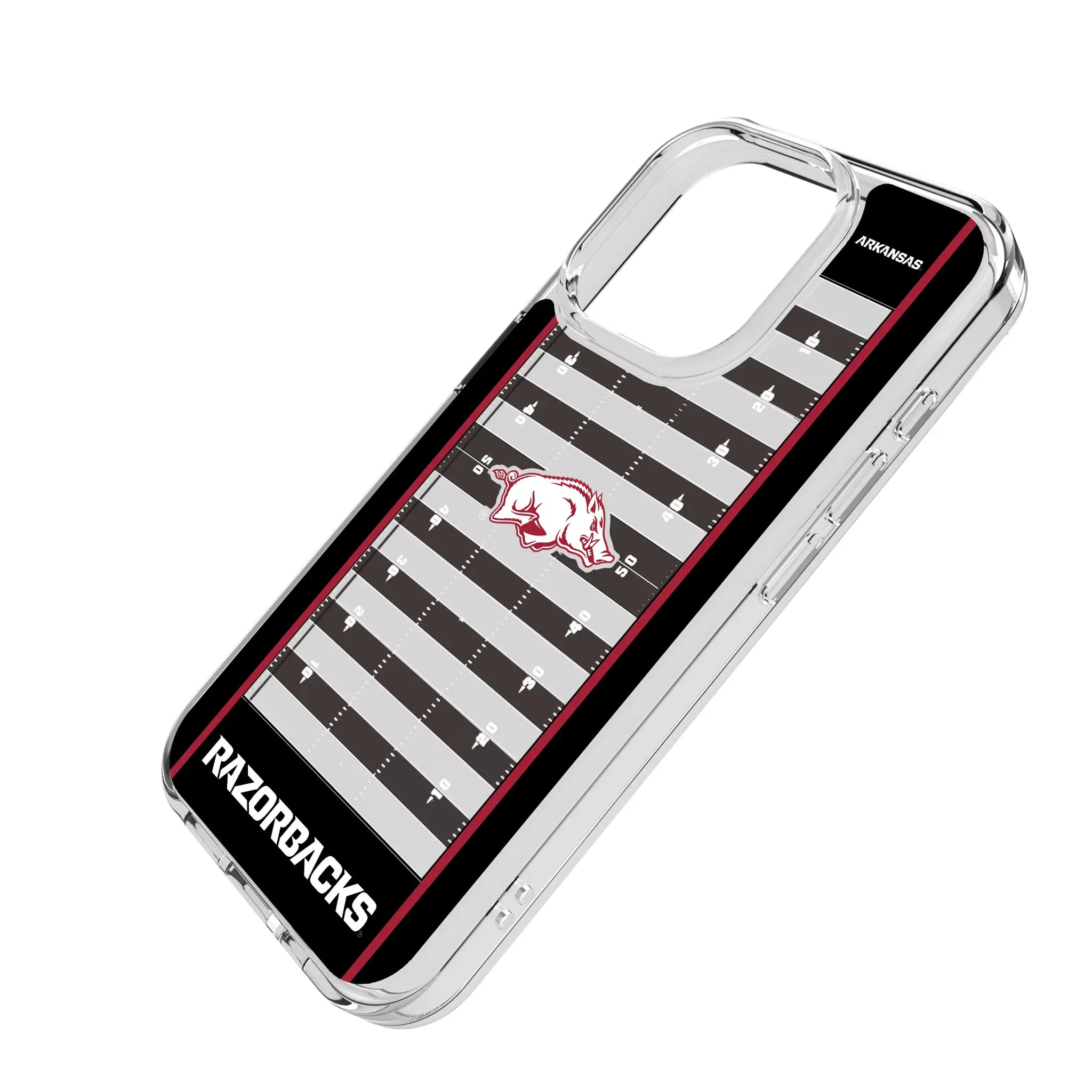 University of Arkansas Fayetteville Razorbacks Field Clear Phone Case for Apple iPhone