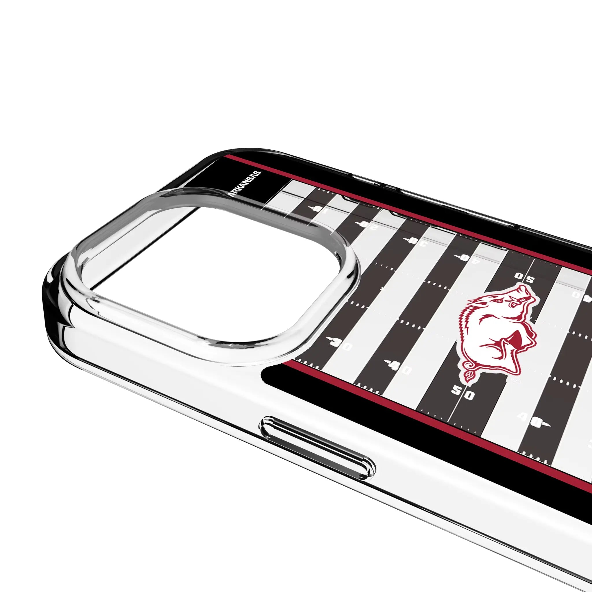 University of Arkansas Fayetteville Razorbacks Field Clear Phone Case for Apple iPhone