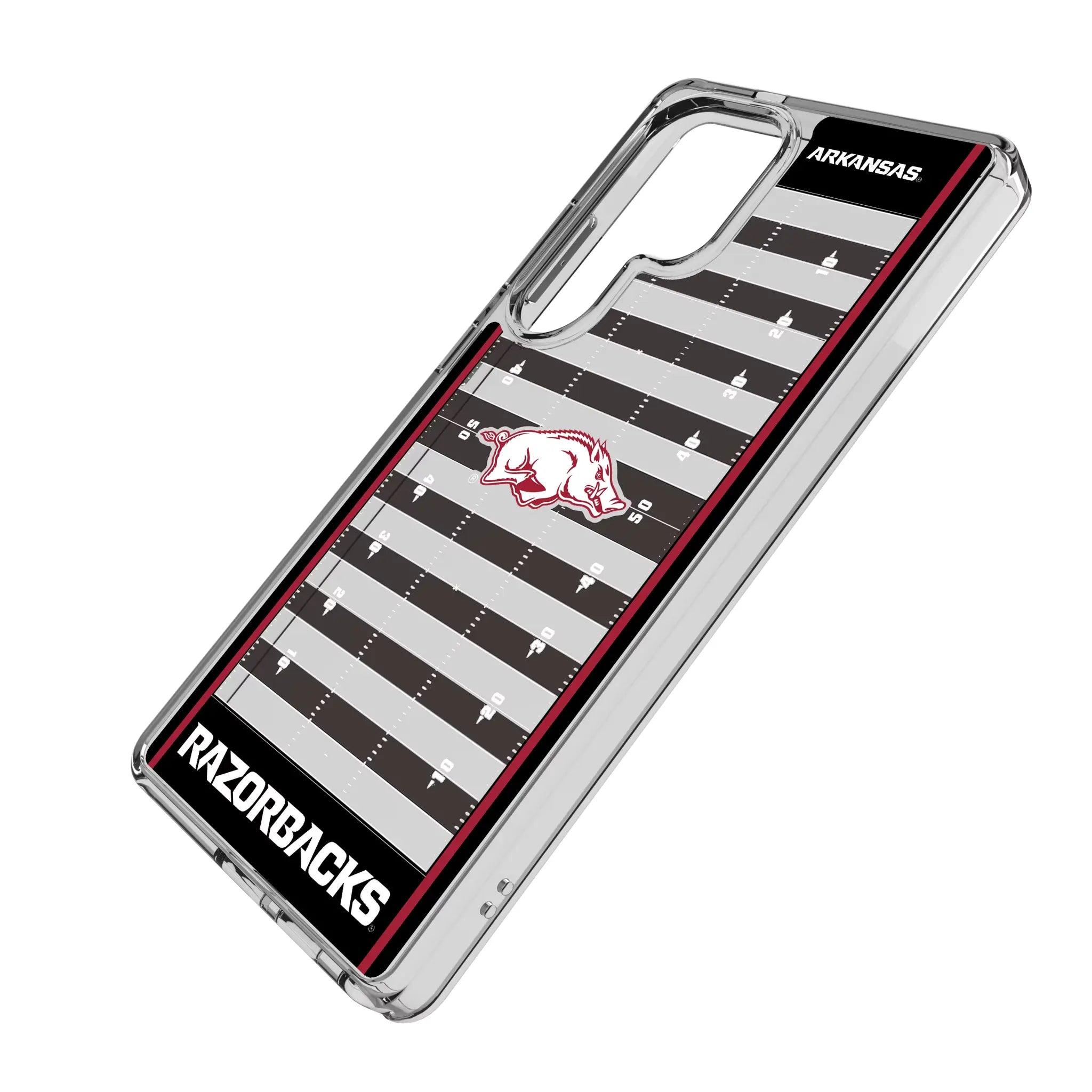 University of Arkansas Fayetteville Razorbacks Field Clear Phone Case for Samsung Galaxy