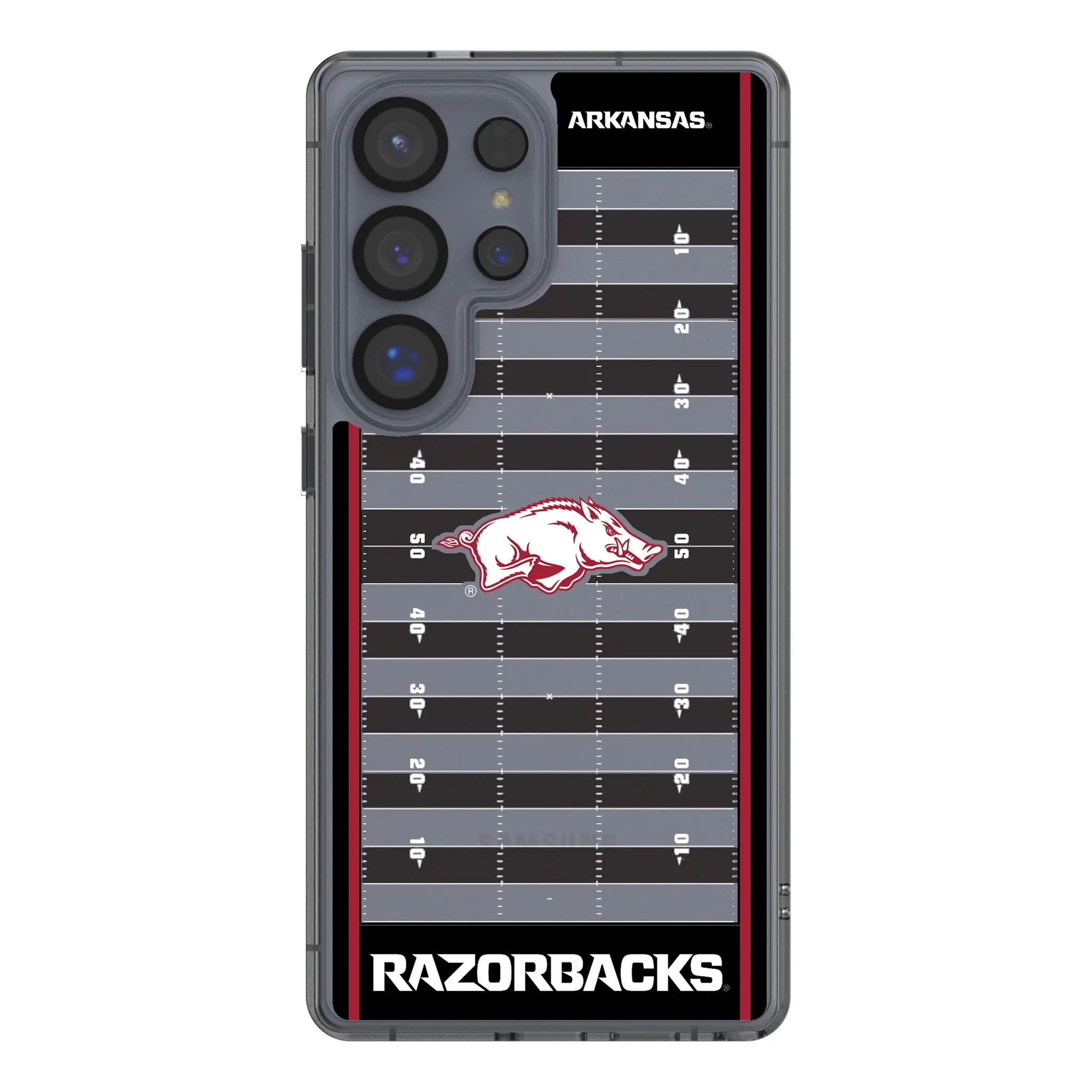 University of Arkansas Fayetteville Razorbacks Field Clear Phone Case for Samsung Galaxy