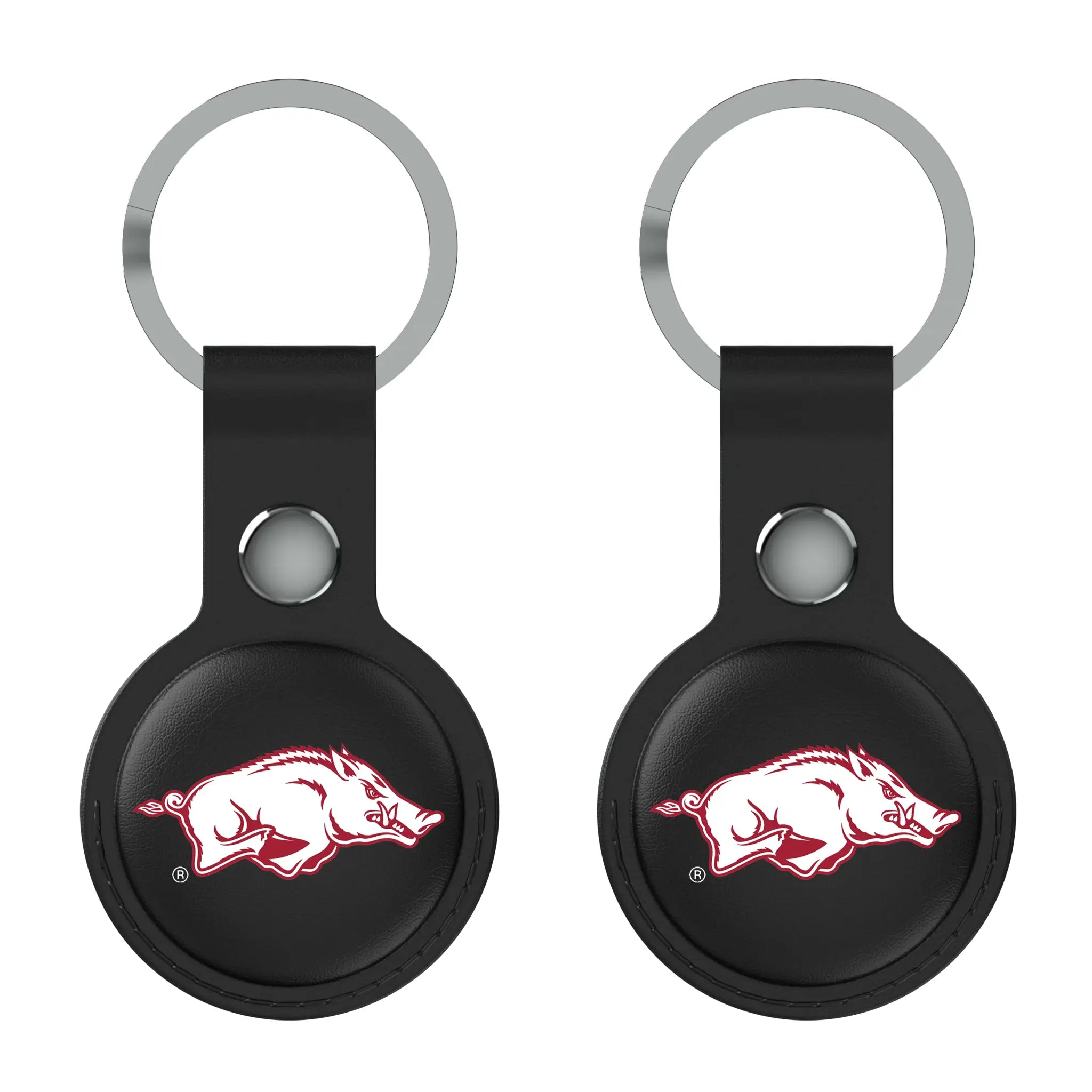 University of Arkansas Fayetteville Razorbacks Insignia Black Airtag Holder 2-Pack