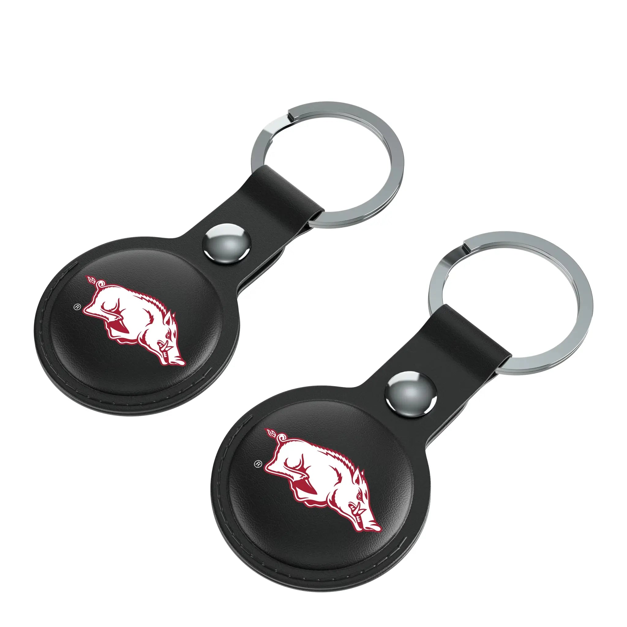University of Arkansas Fayetteville Razorbacks Insignia Black Airtag Holder 2-Pack