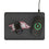 University of Arkansas Fayetteville Razorbacks Linen 15-Watt Wireless Charger and Mouse Pad