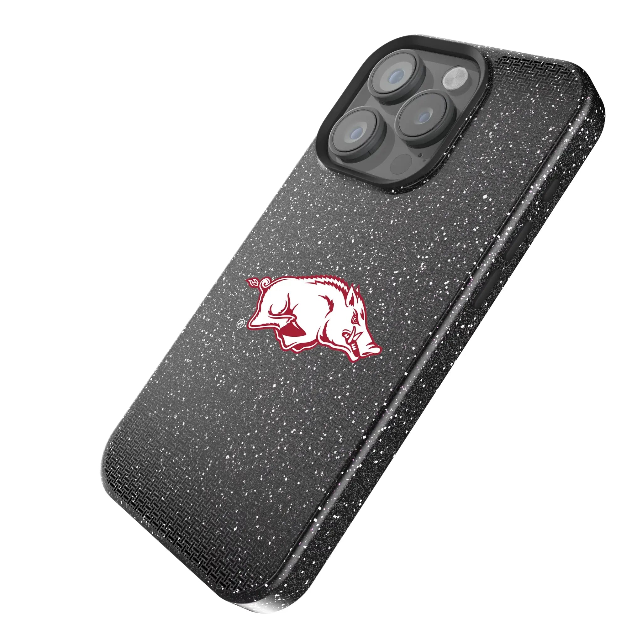 University of Arkansas Fayetteville Razorbacks Linen Bling Phone Case for Apple iPhone