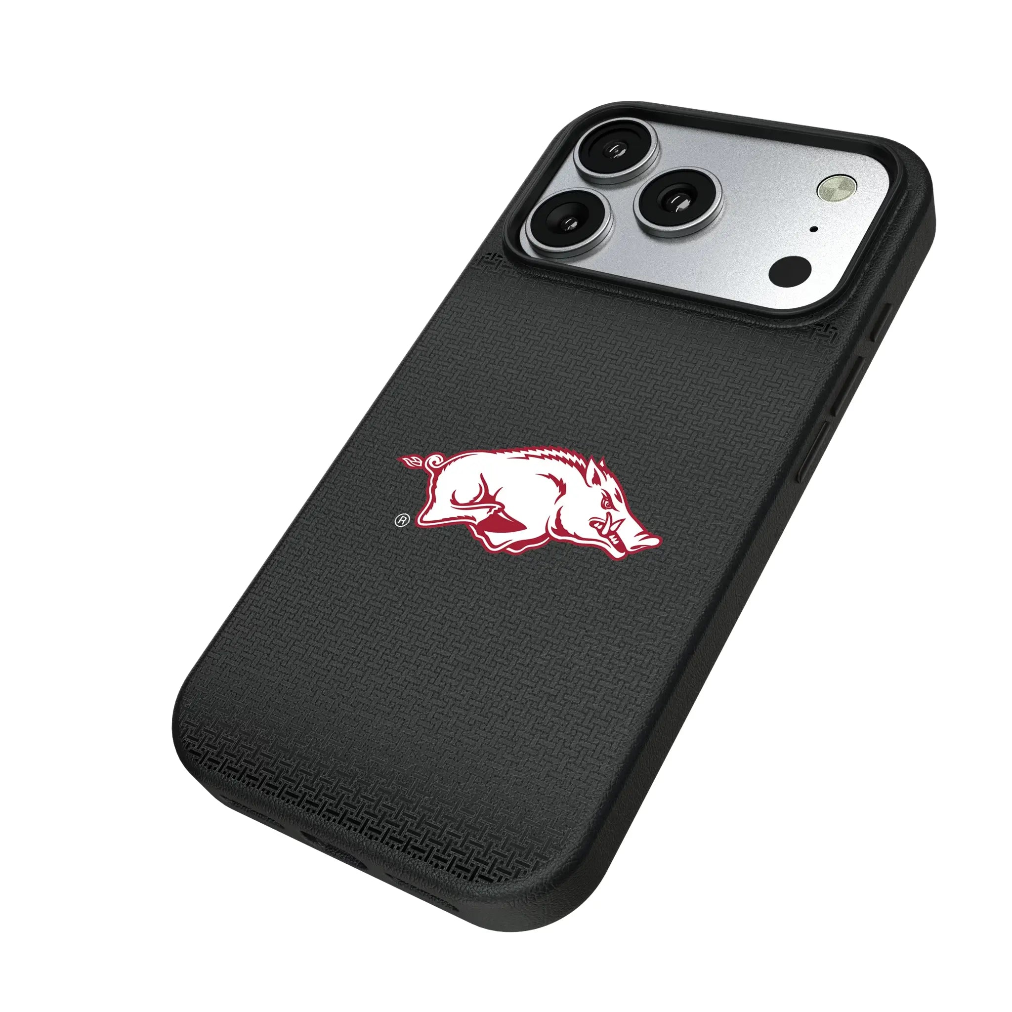 University of Arkansas Fayetteville Razorbacks Linen MagSafe Compatible Phone Case for Apple iPhone