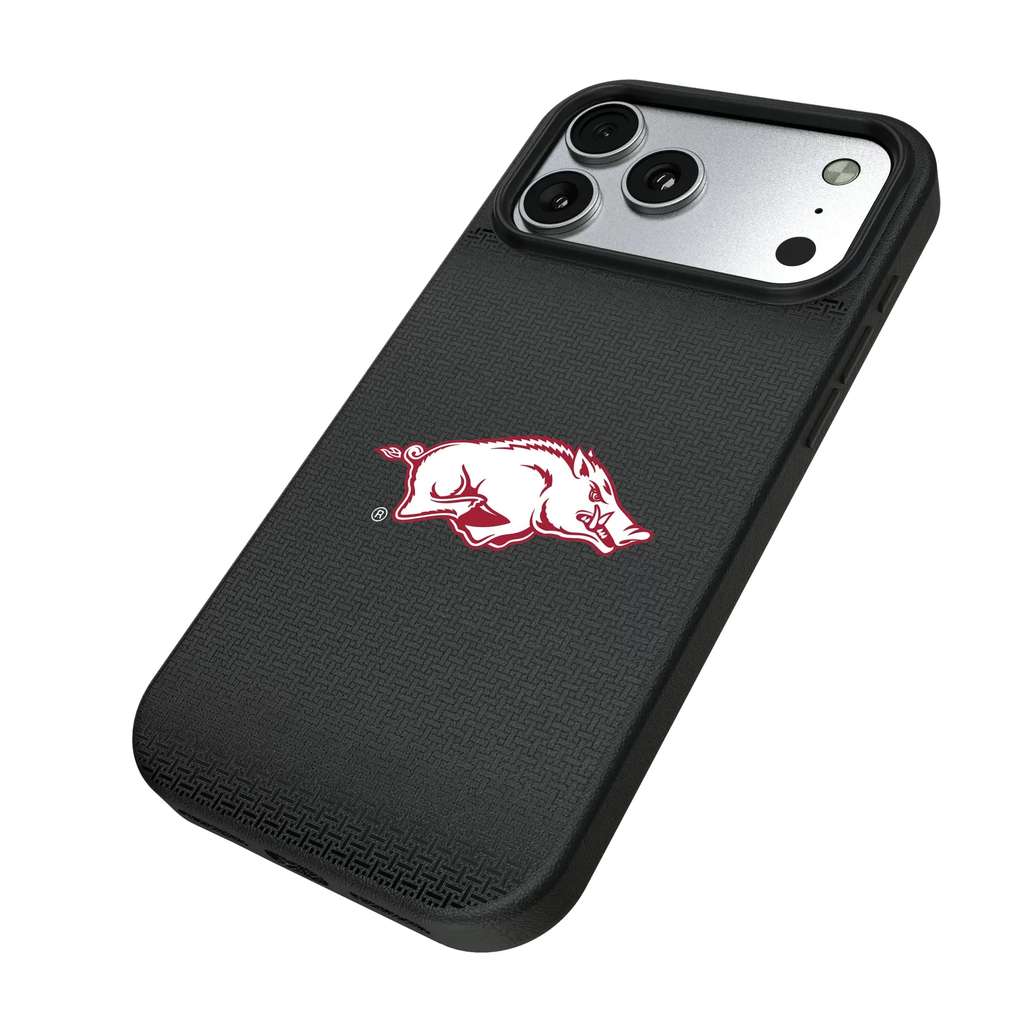 University of Arkansas Fayetteville Razorbacks Linen MagSafe Compatible Phone Case for Apple iPhone