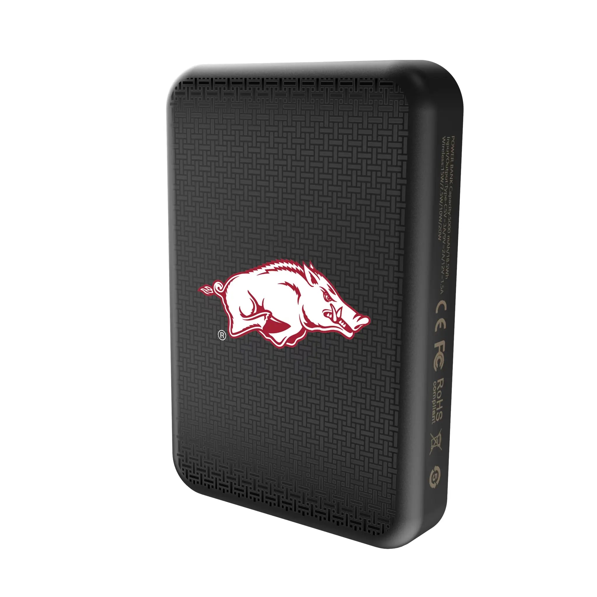 University of Arkansas Fayetteville Razorbacks Linen Wireless Mag Power Bank