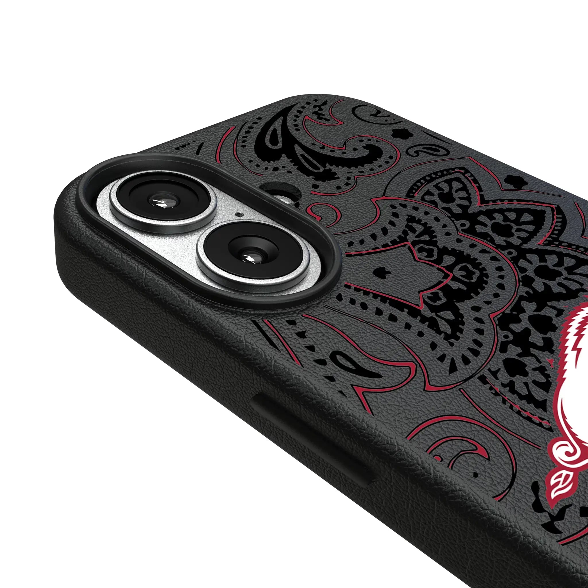 University of Arkansas Fayetteville Razorbacks Paisley MagSafe Compatible Phone Case for Apple iPhone