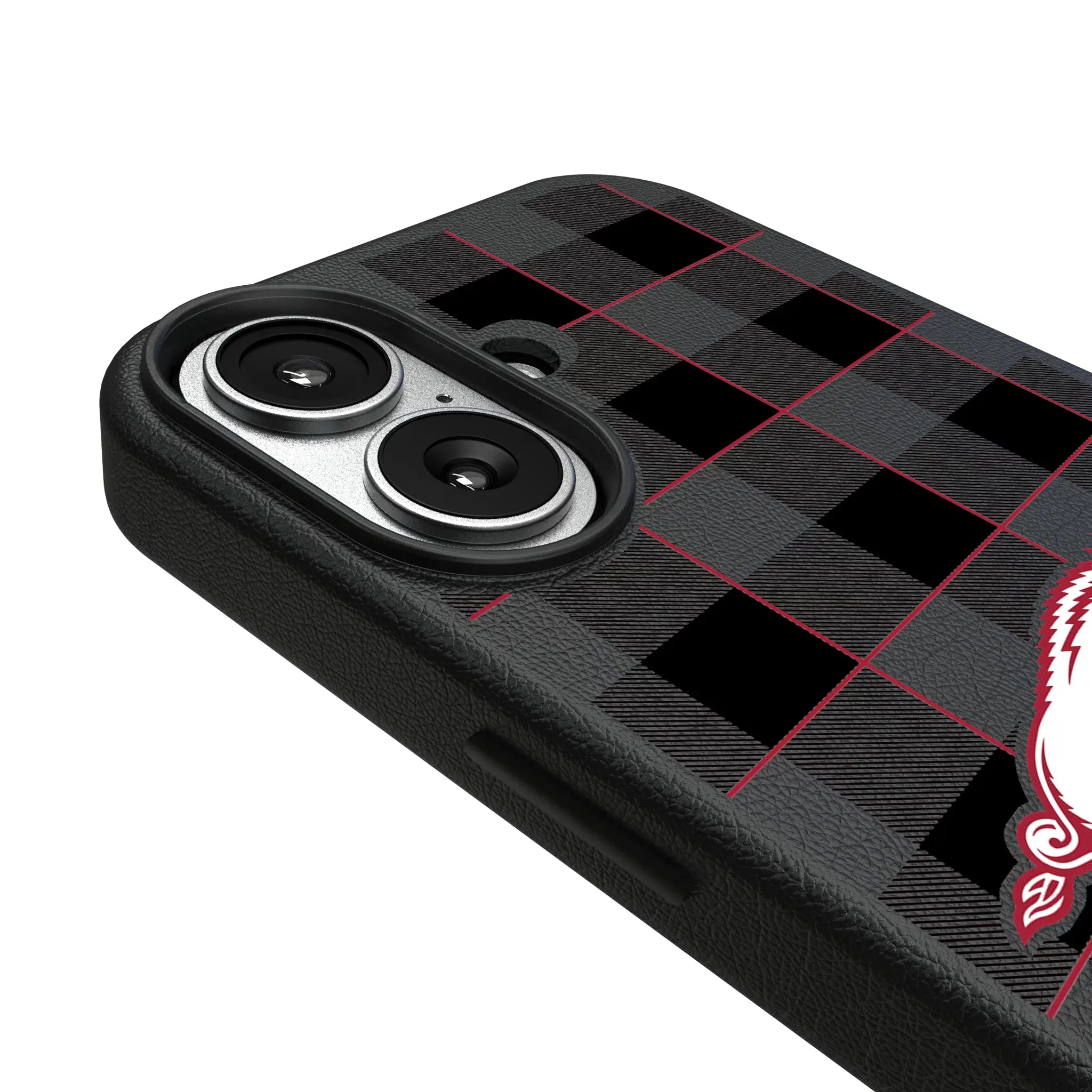 University of Arkansas Fayetteville Razorbacks Plaid MagSafe Compatible Phone Case for Apple iPhone