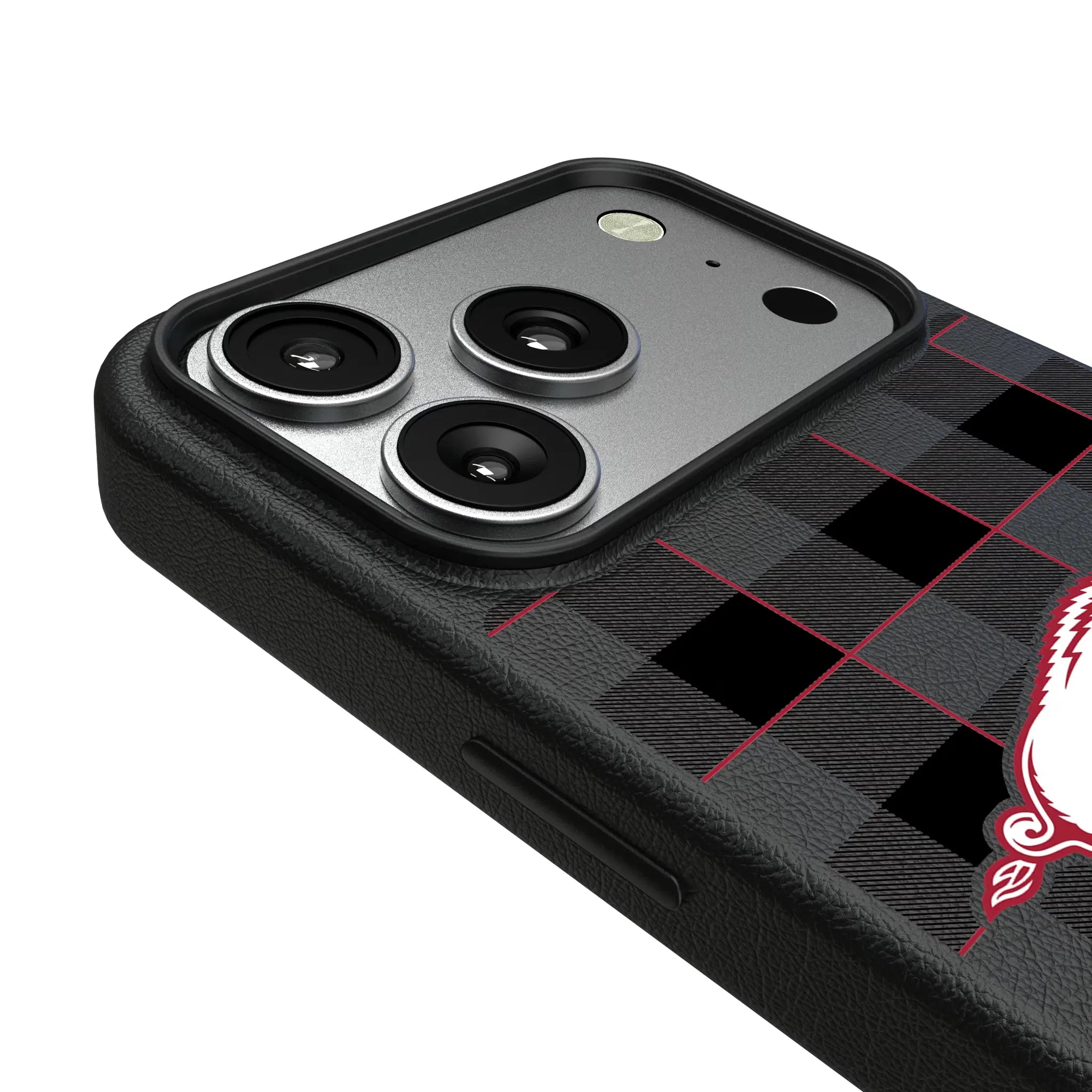 University of Arkansas Fayetteville Razorbacks Plaid MagSafe Compatible Phone Case for Apple iPhone