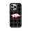 University of Arkansas Fayetteville Razorbacks Plaid MagSafe Compatible Phone Case for Apple iPhone