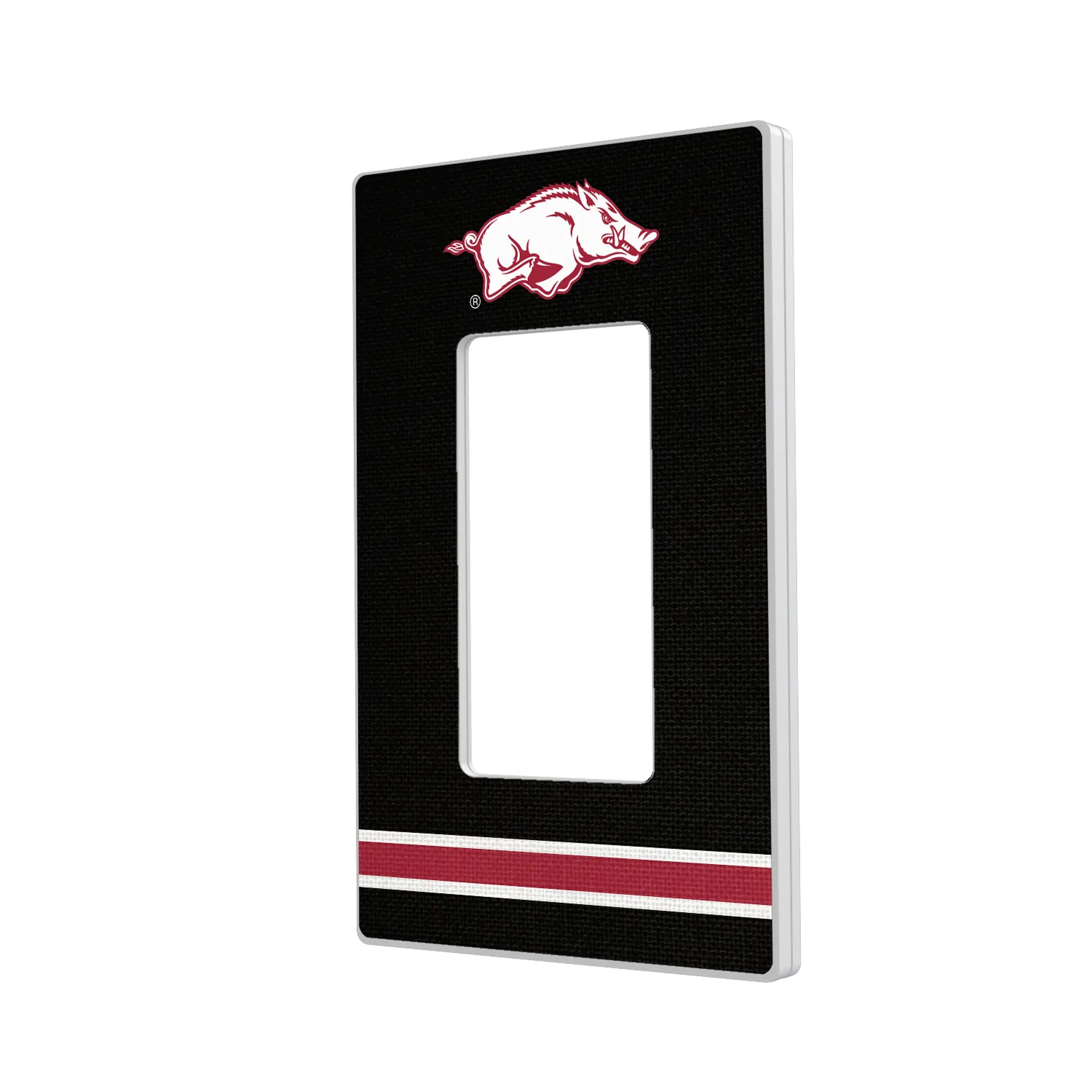 University of Arkansas Fayetteville Razorbacks Stripe Hidden-Screw Light Switch Plate