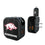 University of Arkansas Fayetteville Razorbacks Text Backdrop 2 in 1 USB A/C Charger