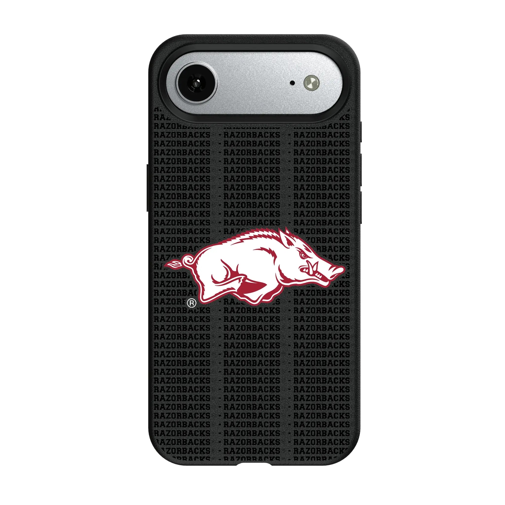 University of Arkansas Fayetteville Razorbacks Text Backdrop MagSafe Compatible Phone Case for Apple iPhone