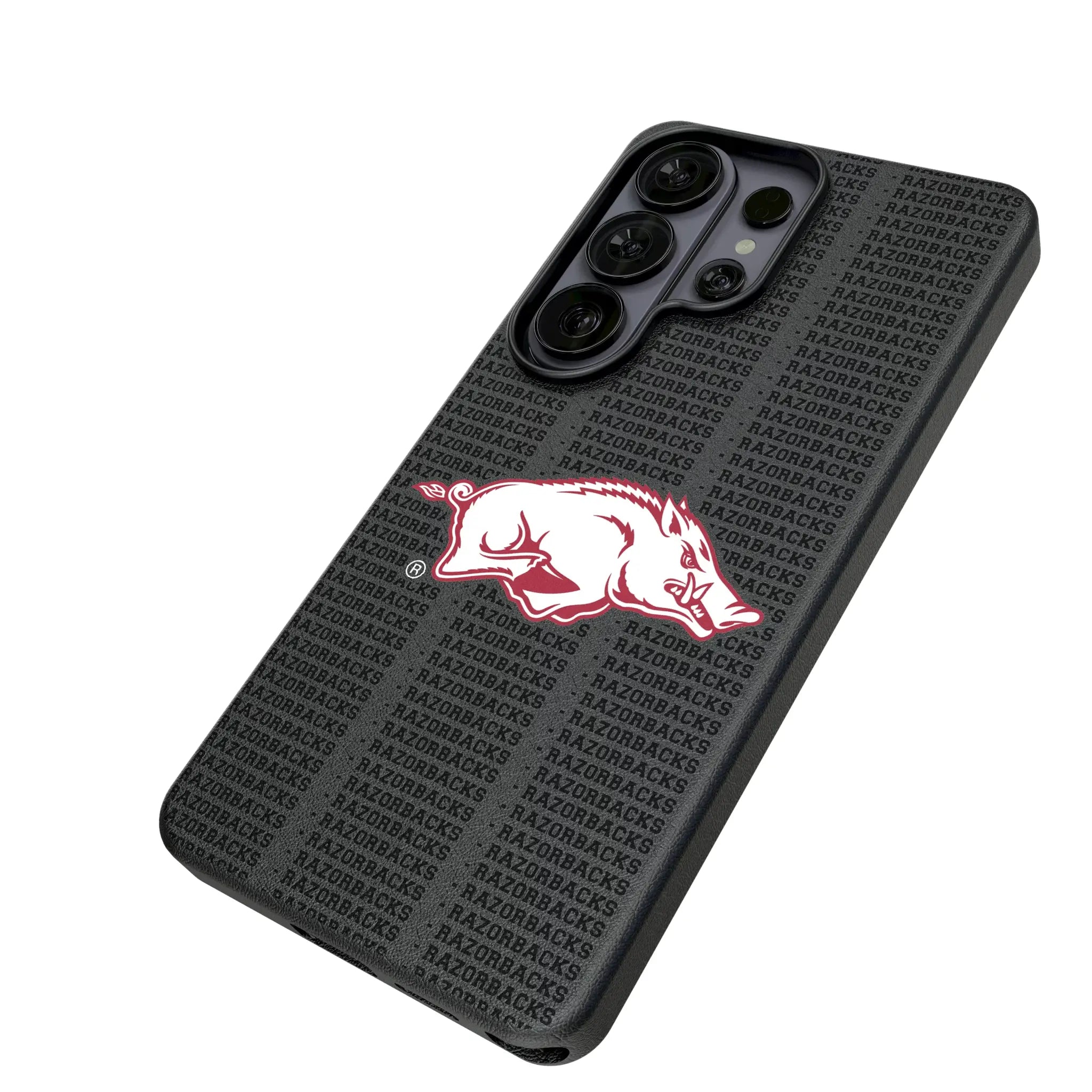 University of Arkansas Fayetteville Razorbacks Text Backdrop MagSafe Compatible Phone Case for Samsung Galaxy