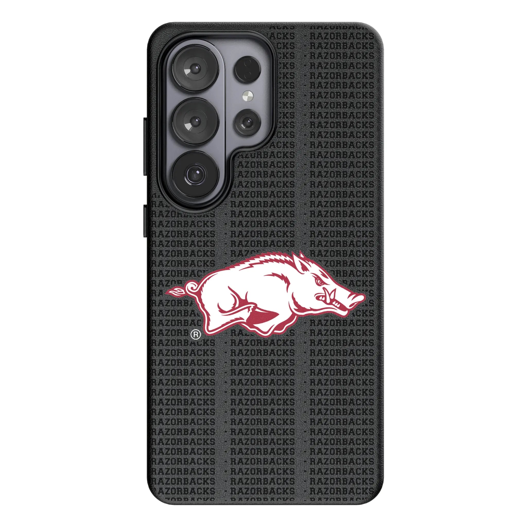 University of Arkansas Fayetteville Razorbacks Text Backdrop MagSafe Compatible Phone Case for Samsung Galaxy