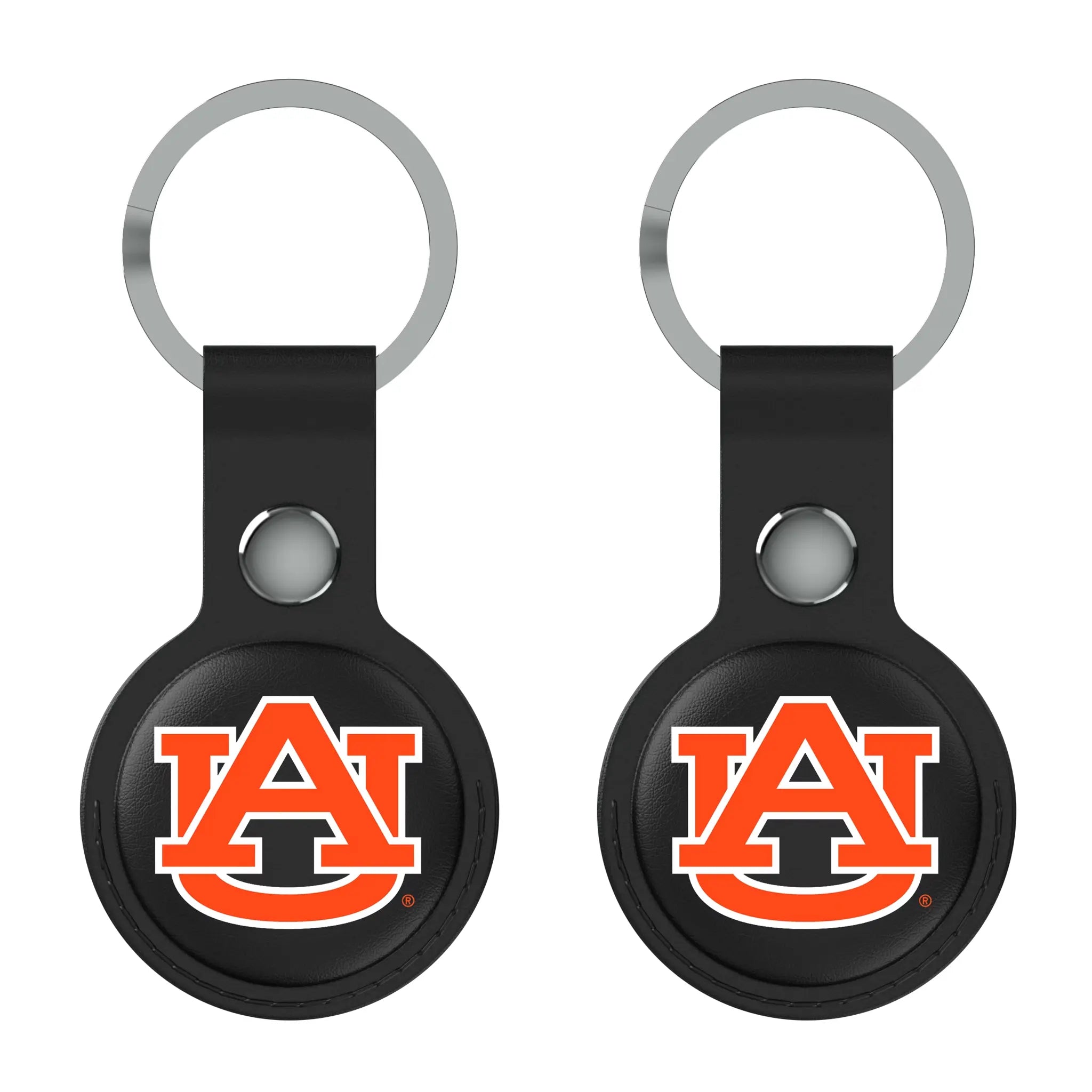University of Auburn Tigers Insignia Black Airtag Holder 2-Pack