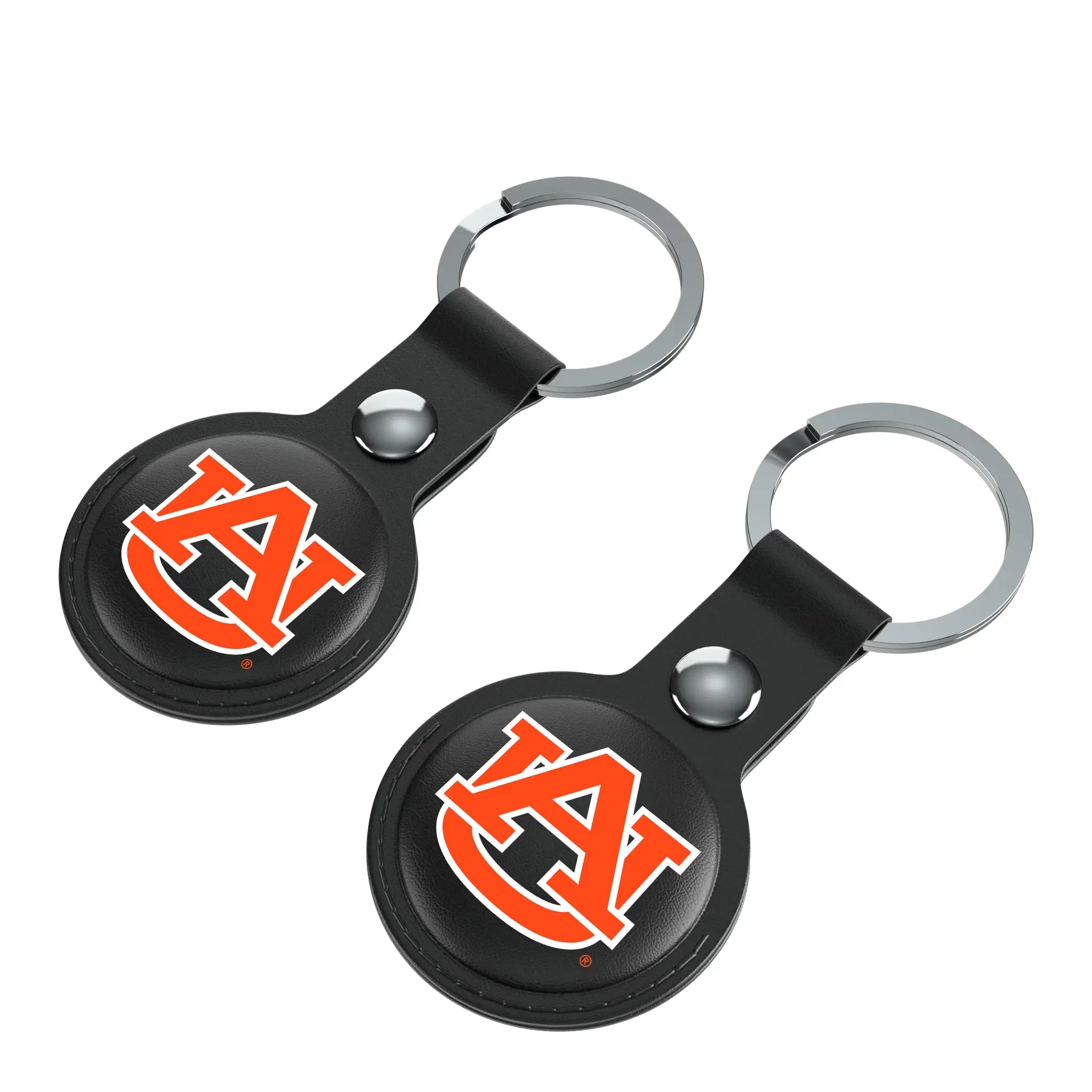University of Auburn Tigers Insignia Black Airtag Holder 2-Pack