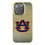 University of Auburn Tigers Linen Bling Phone Case for Apple iPhone