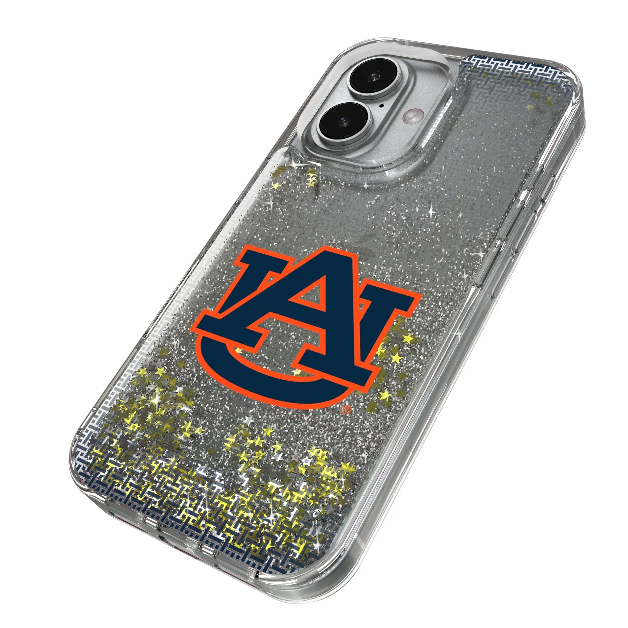 University of Auburn Tigers Linen Glitter Phone Case