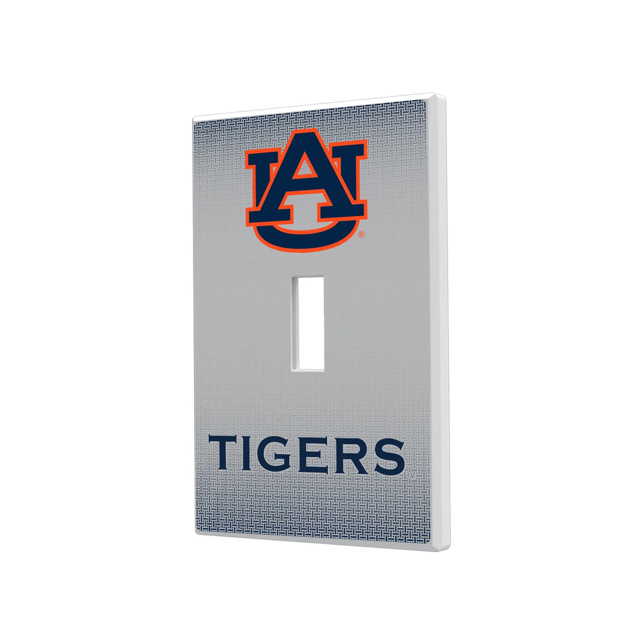 University of Auburn Tigers Linen Hidden-Screw Light Switch Plate