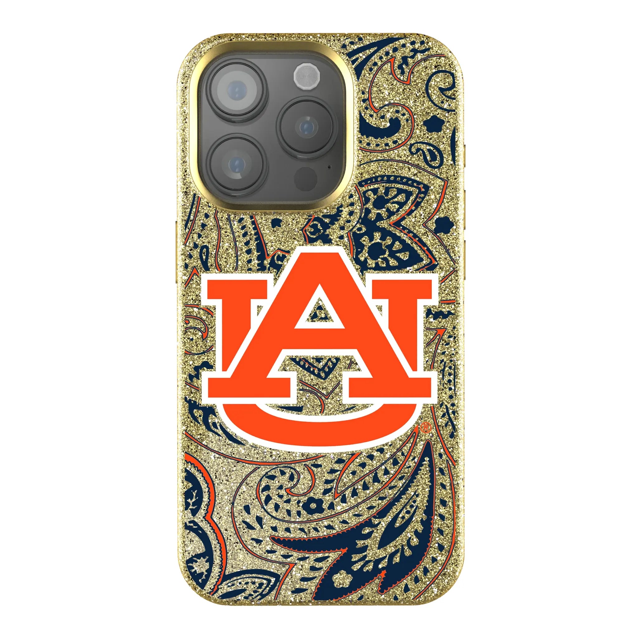 University of Auburn Tigers Paisley Bling Phone Case