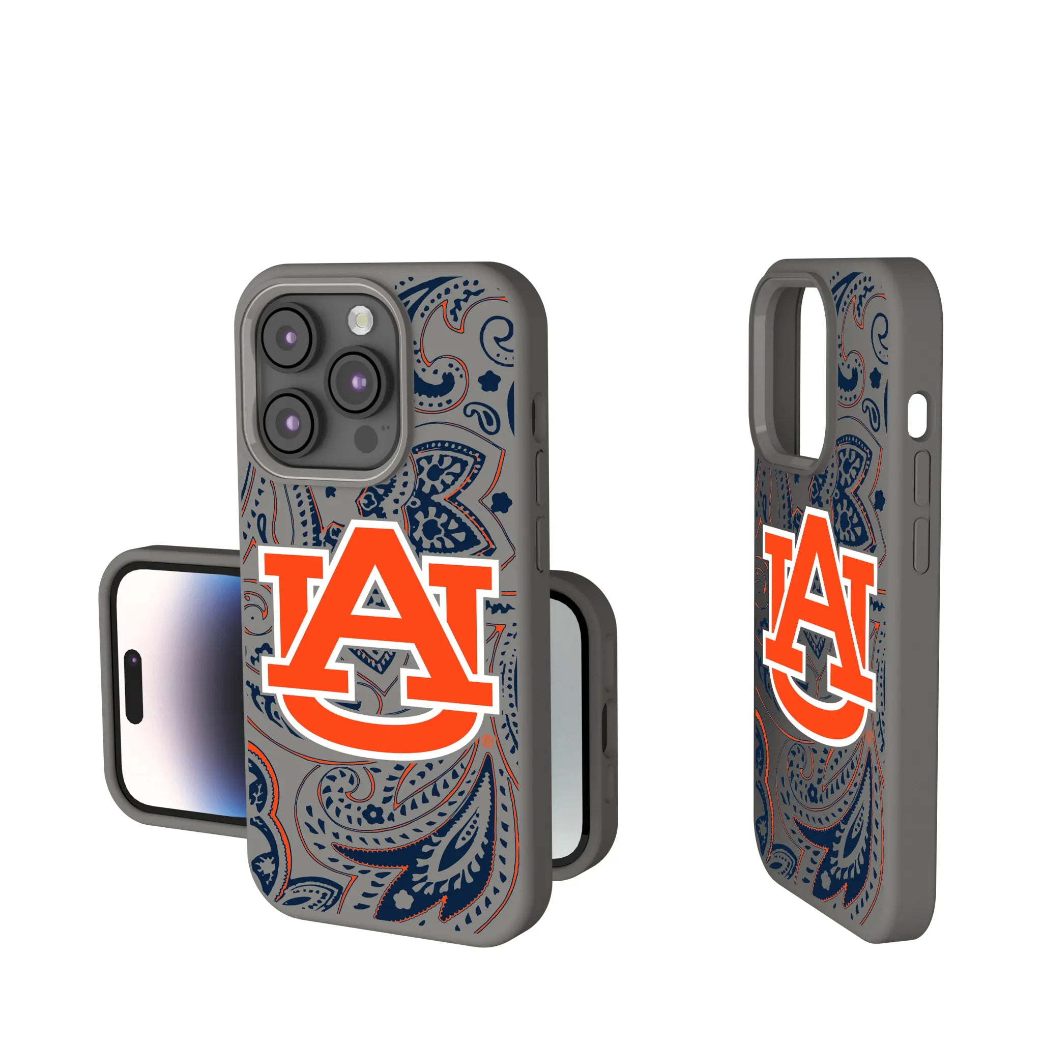 University of Auburn Tigers Paisley Soft Touch Phone Case