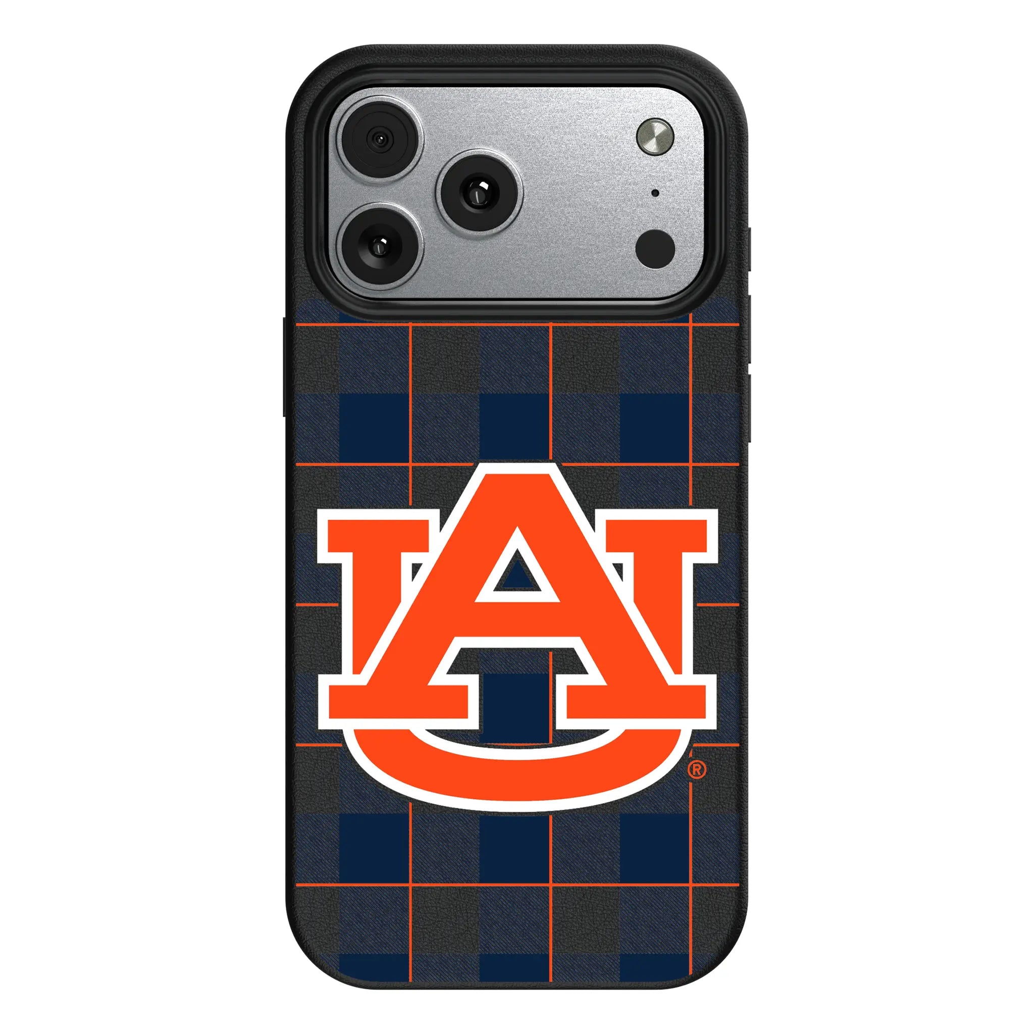 University of Auburn Tigers Plaid MagSafe Compatible Phone Case for Apple iPhone
