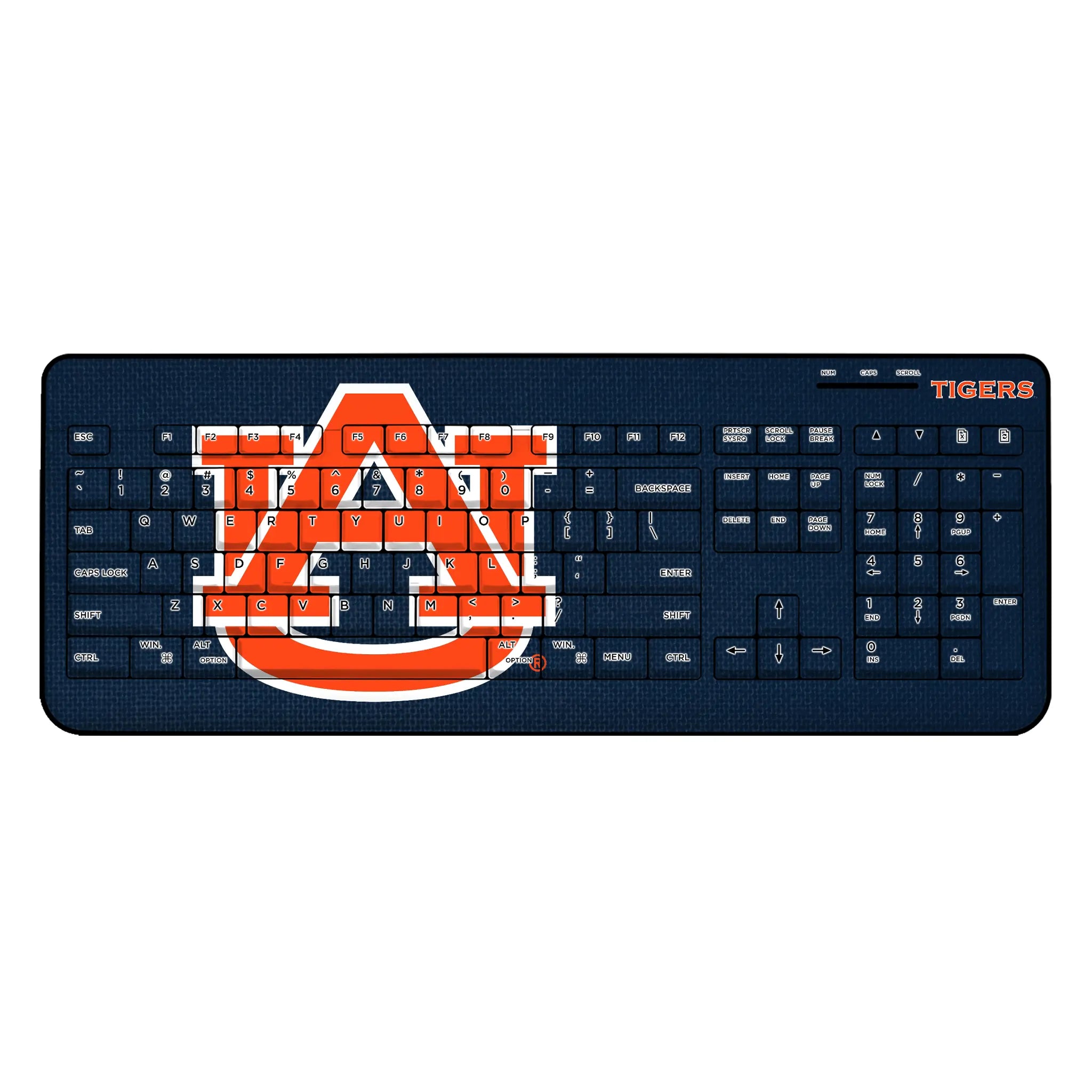 University of Auburn Tigers Solid Wireless USB Keyboard