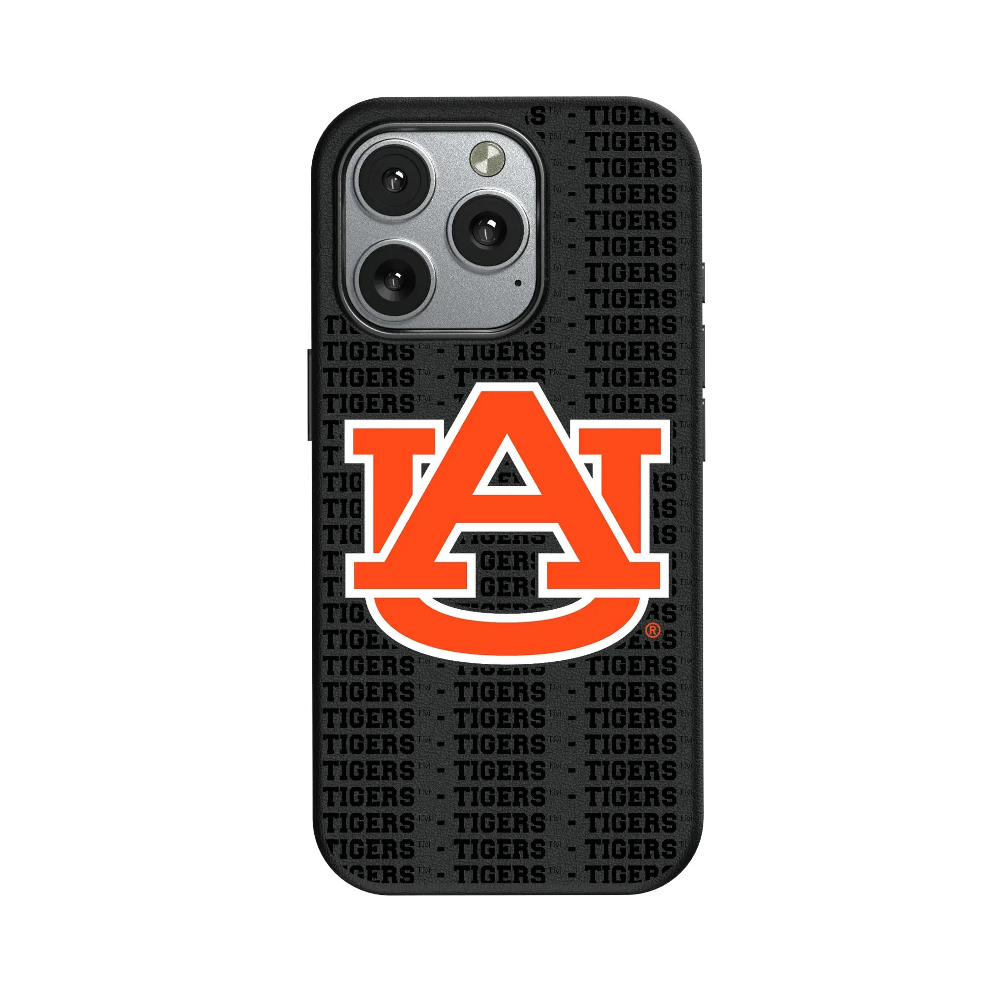 University of Auburn Tigers Text Backdrop MagSafe Compatible Phone Case for Apple iPhone
