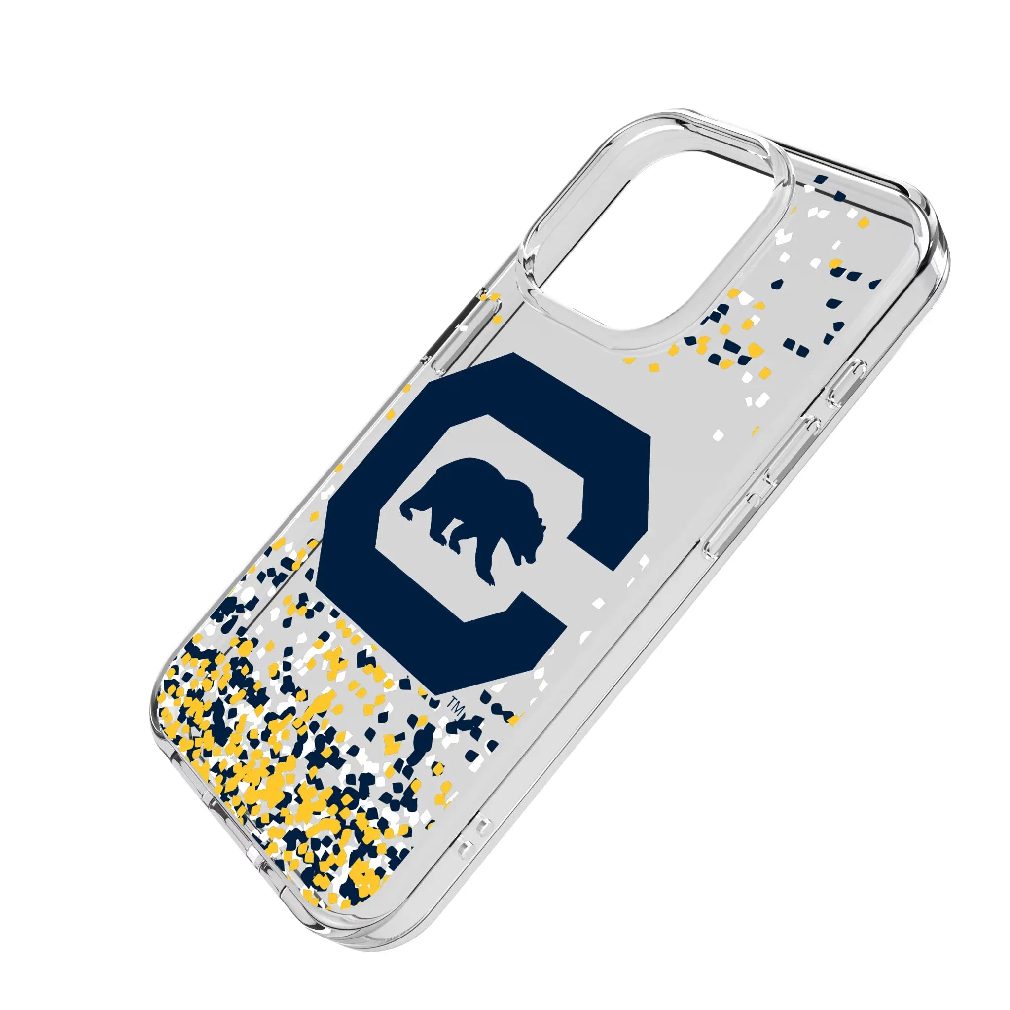 University of California Berkeley Golden Bears Confetti Clear Phone Case for Apple iPhone