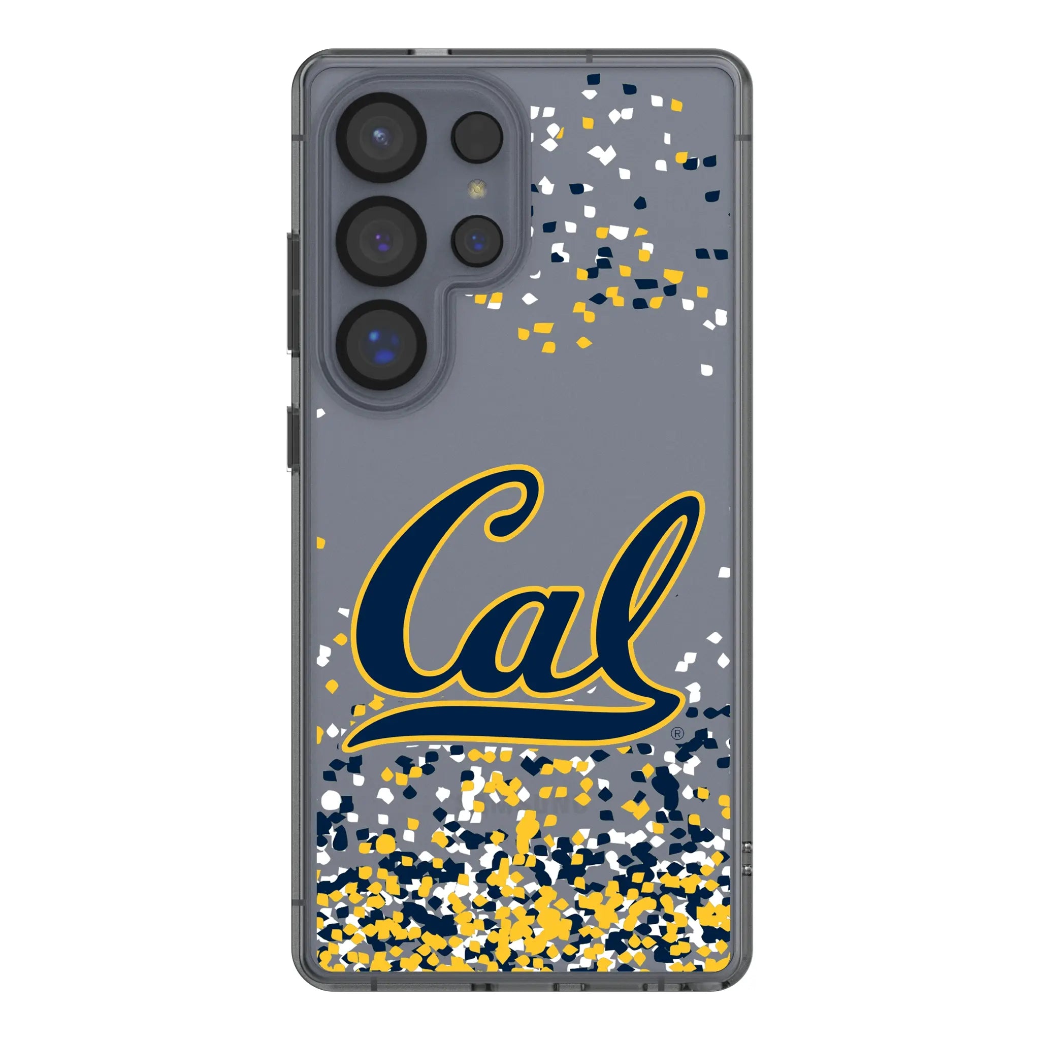 University of California Berkeley Golden Bears Confetti Clear Phone Case for Samsung Galaxy