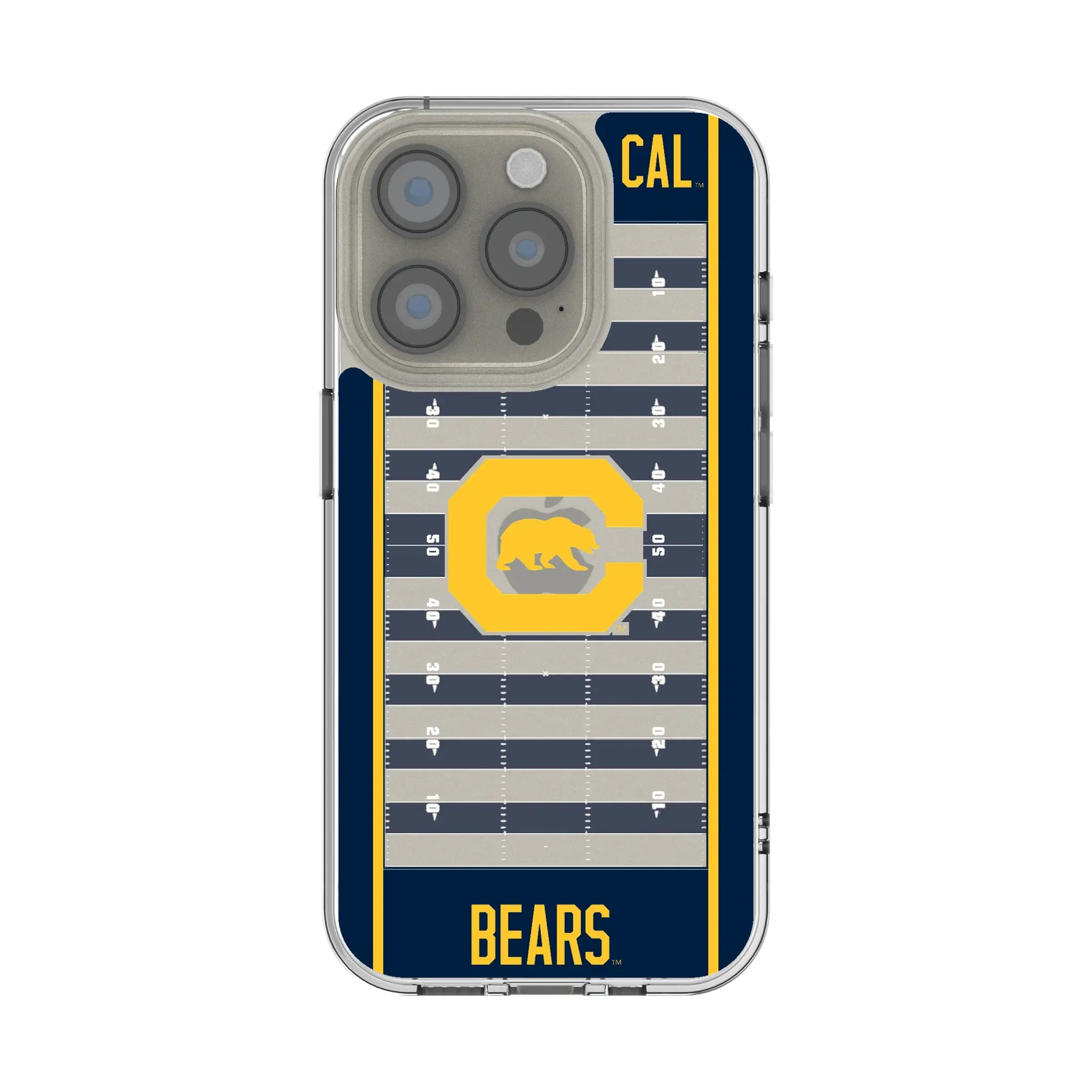 University of California Berkeley Golden Bears Field Clear Phone Case for Apple iPhone