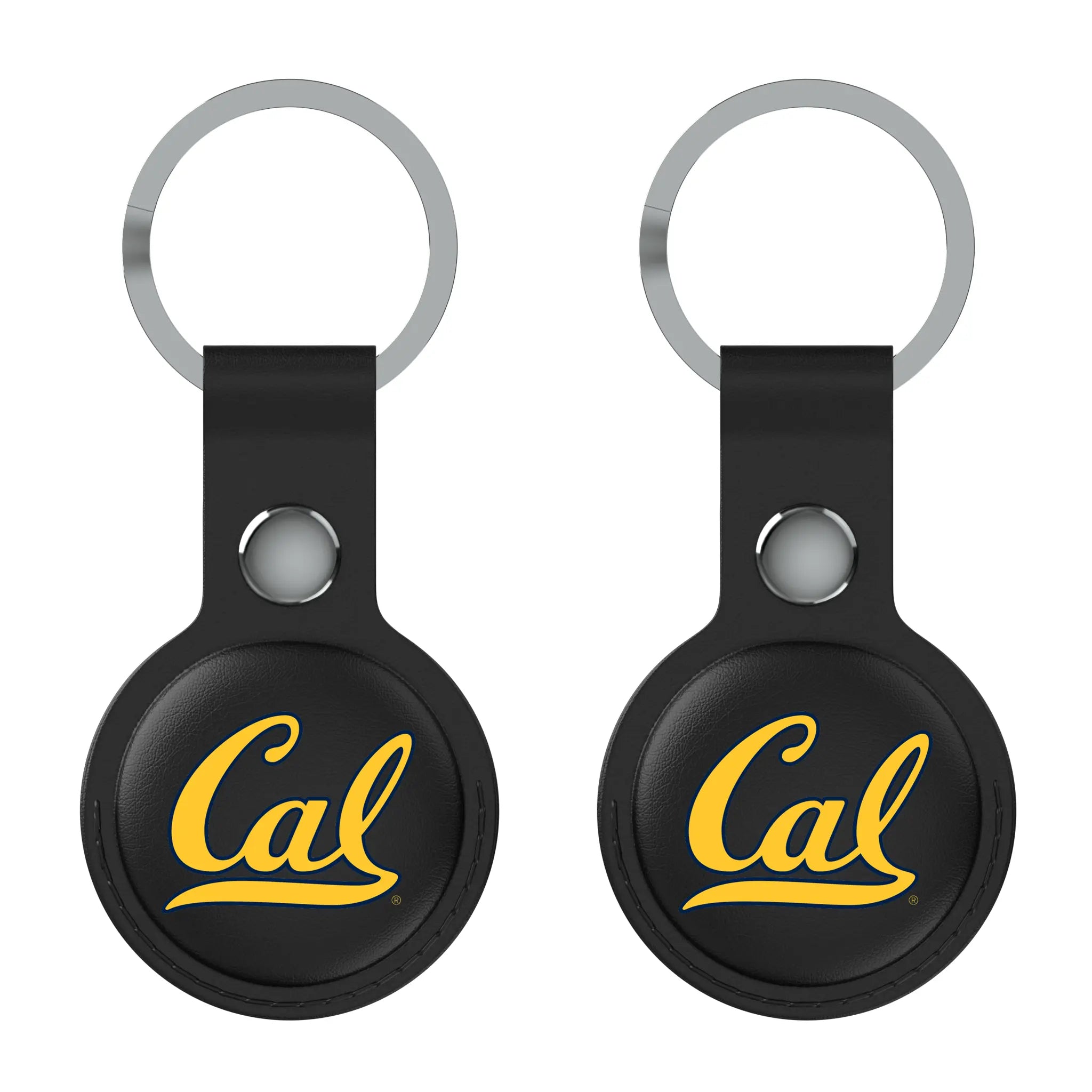 University of California Berkeley Golden Bears Insignia Black Airtag Holder 2-Pack