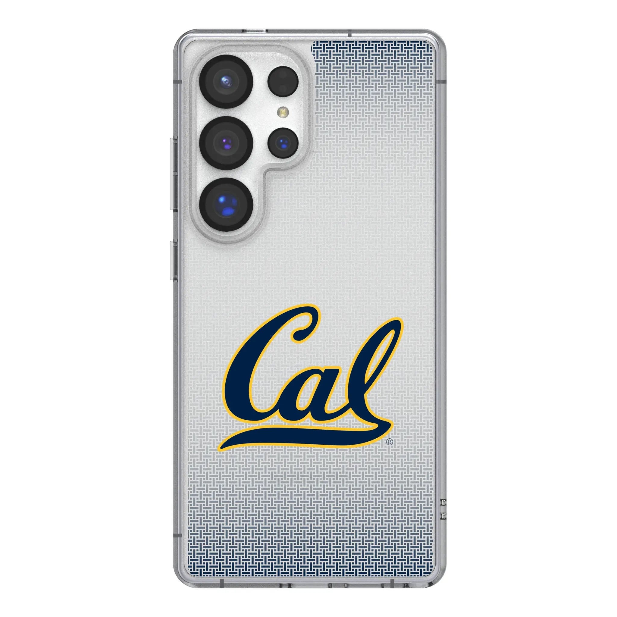 University of California Berkeley Golden Bears Linen Clear Phone Case for Samsung Galaxy