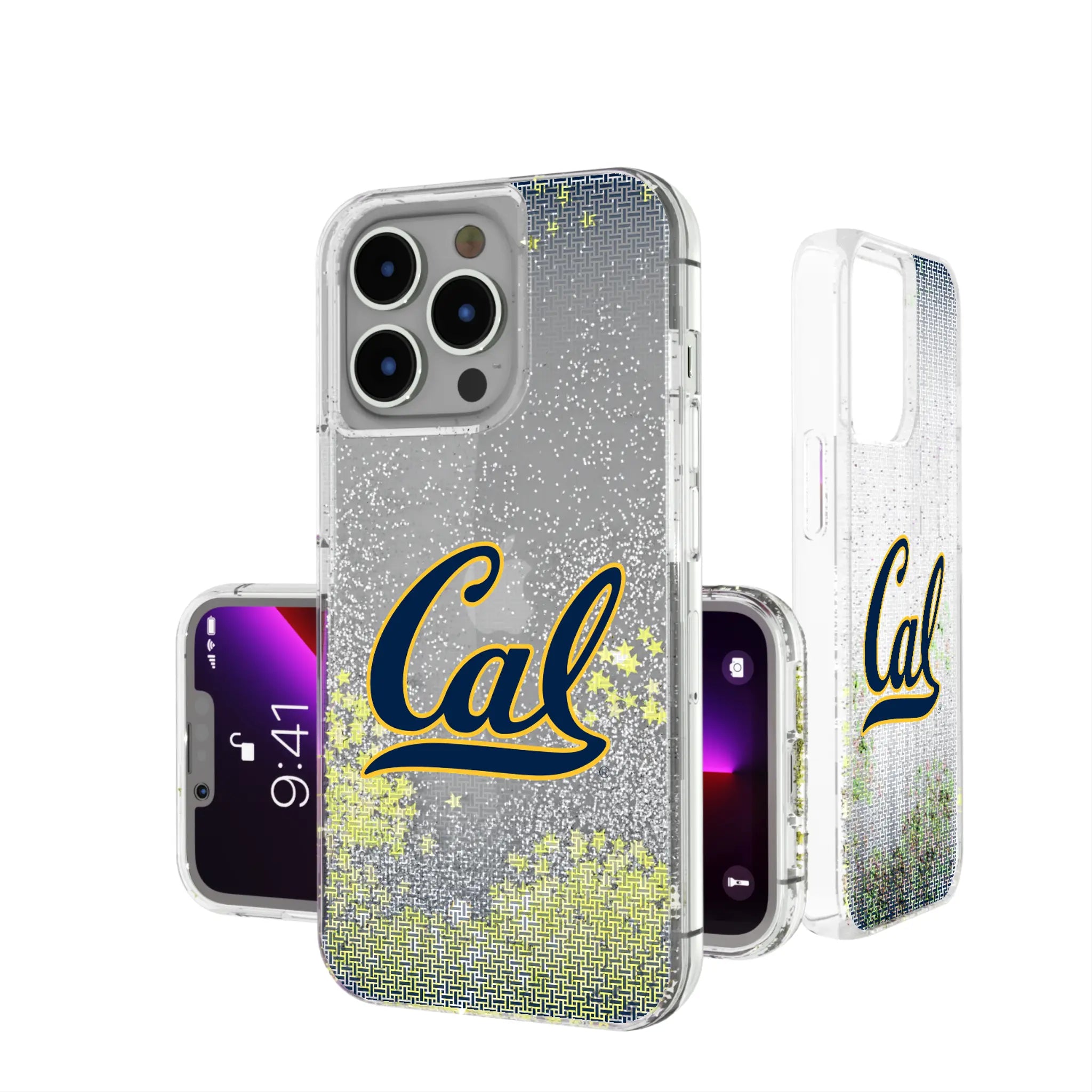 University of California Berkeley Golden Bears Linen Glitter Phone Case