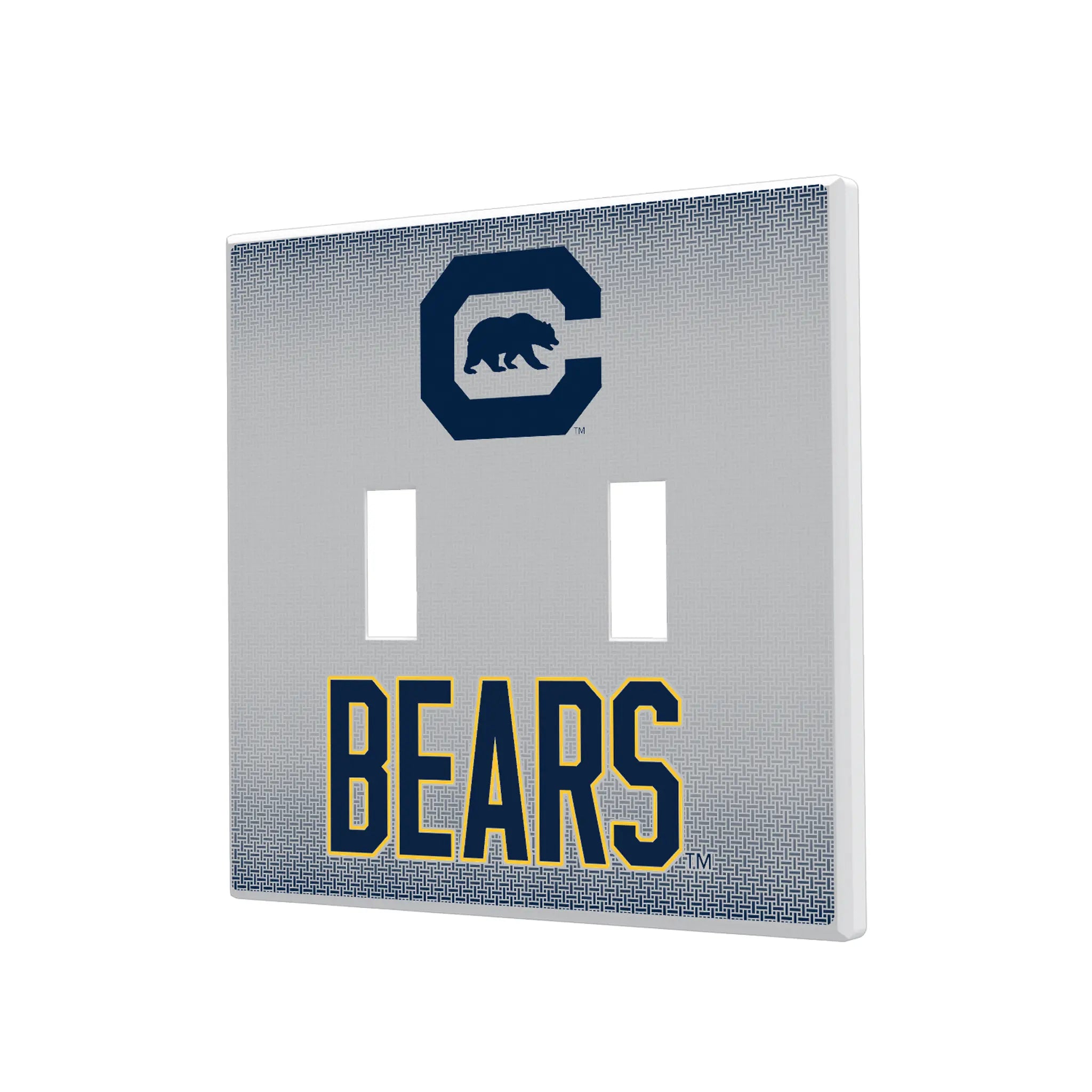 University of California Berkeley Golden Bears Linen Hidden-Screw Light Switch Plate