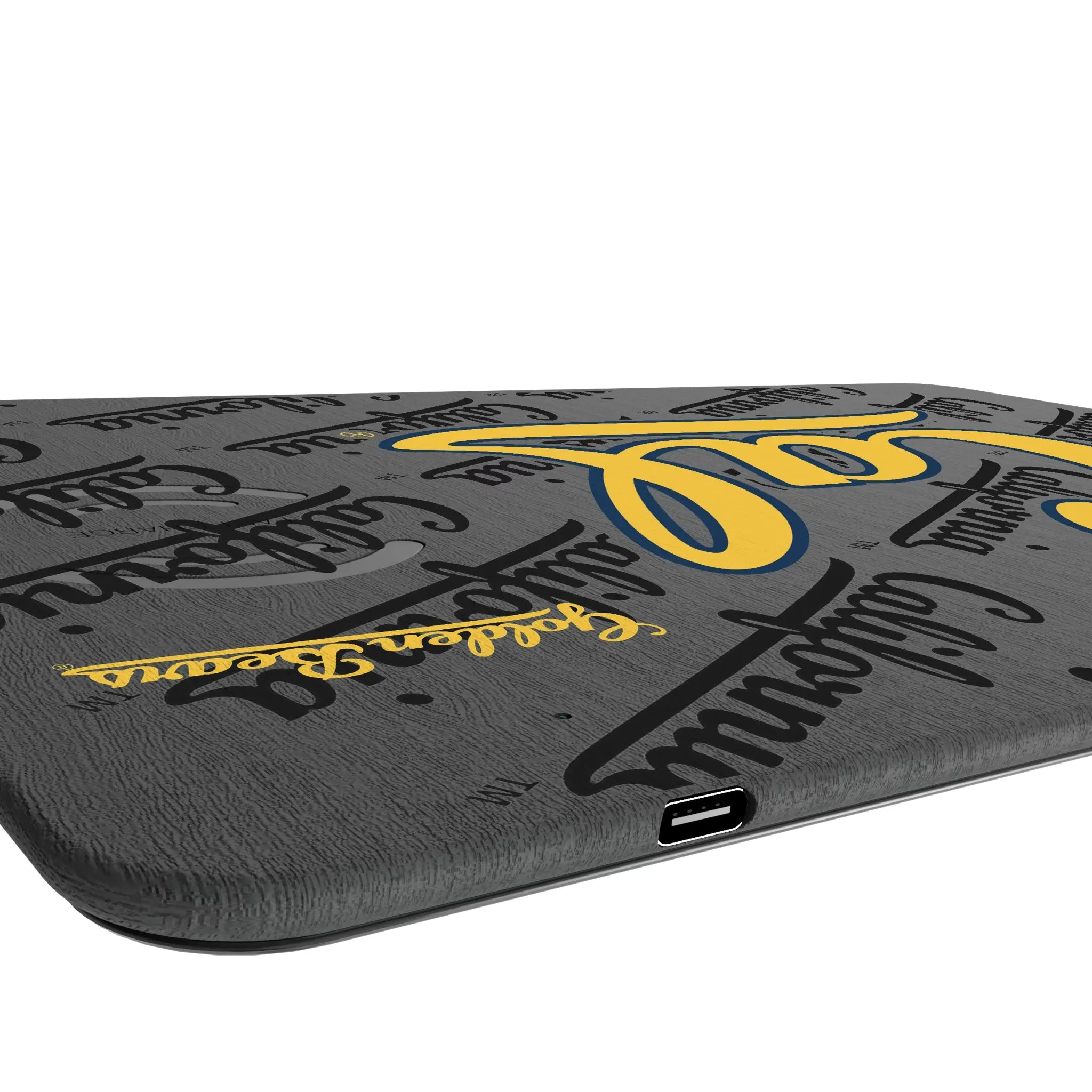 University of California Berkeley Golden Bears Monocolor Tilt 15-Watt Wireless Charger and Mouse Pad