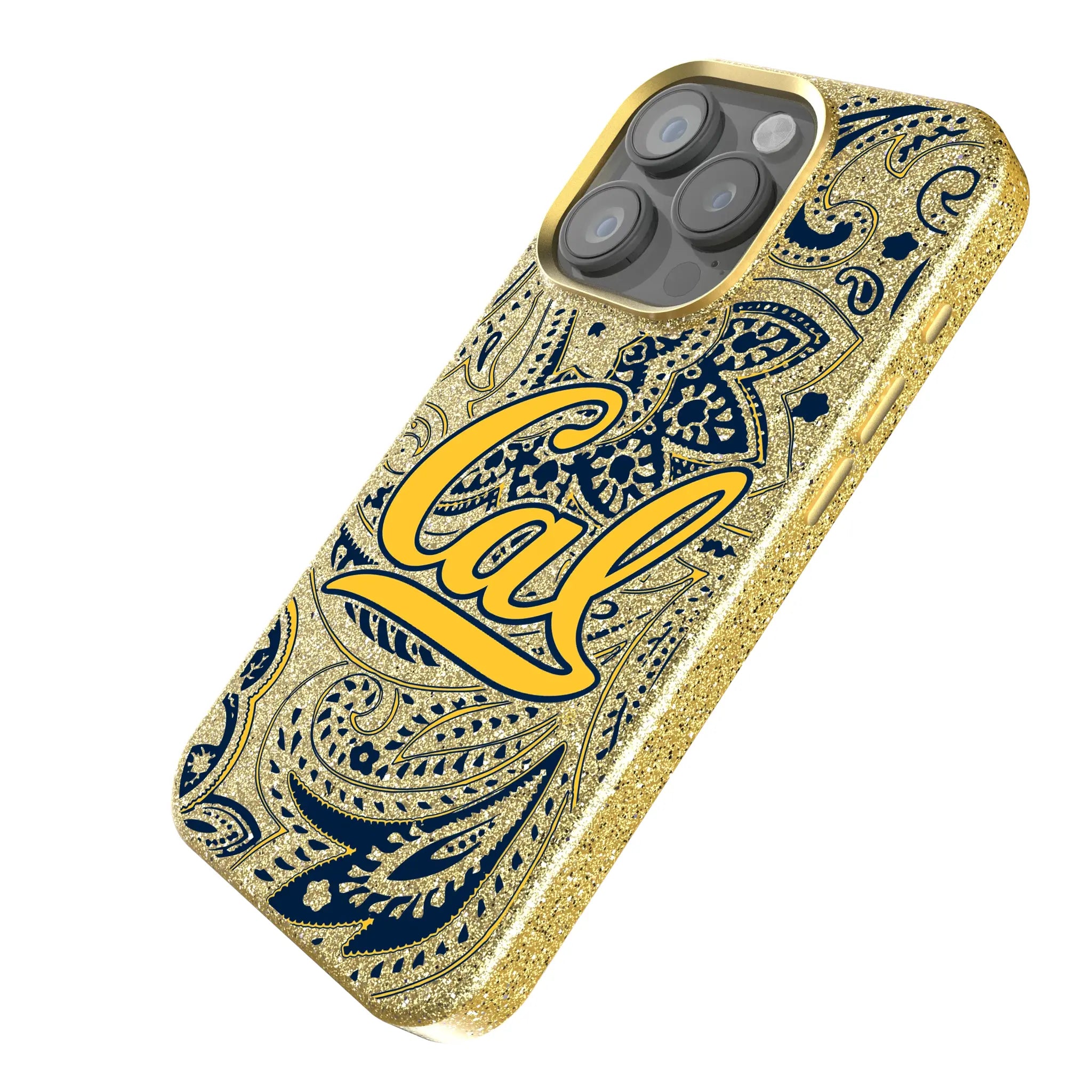 University of California Berkeley Golden Bears Paisley Bling Phone Case